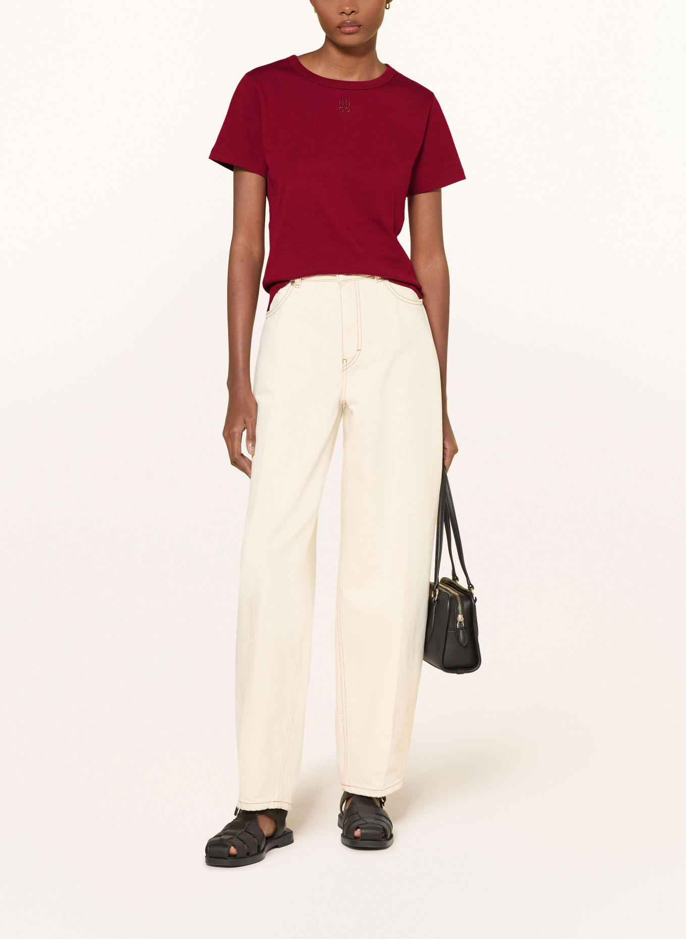 HUGO DELORIS T-shirt: DARK RED