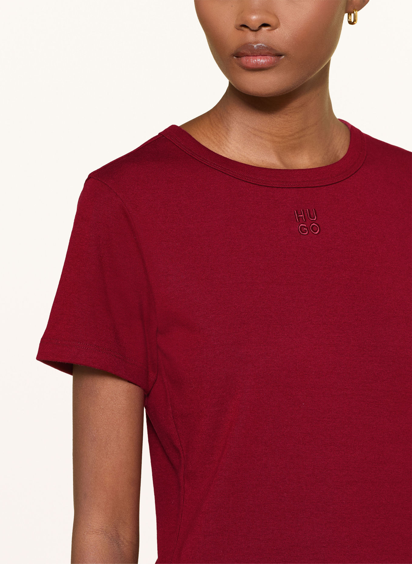 HUGO DELORIS T-shirt: DARK RED