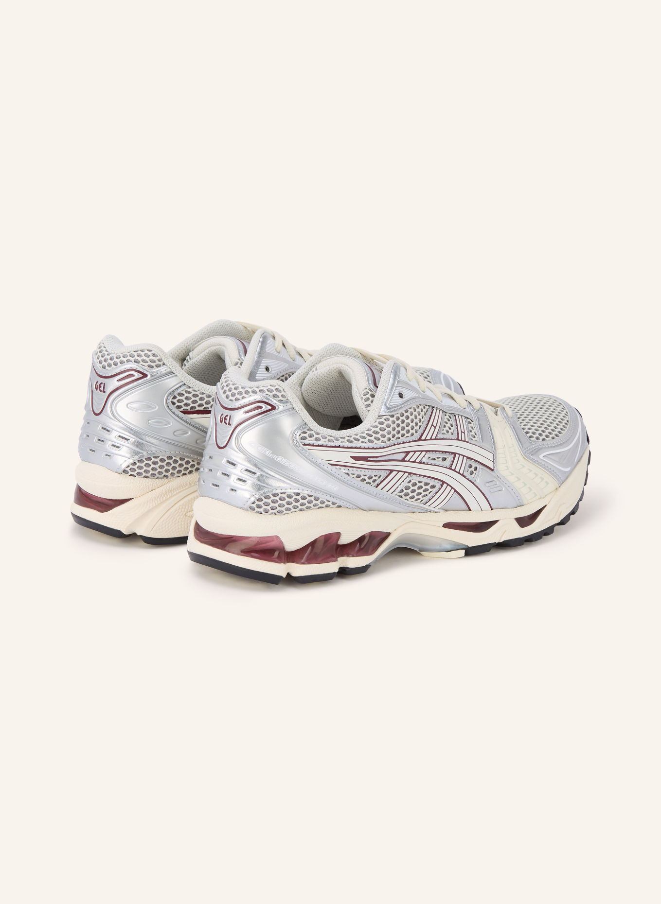 ASICS Sneakersy GEL-KAYANO™ 14: SREBRNY / KREMOWY / CIEMNOCZERWONY