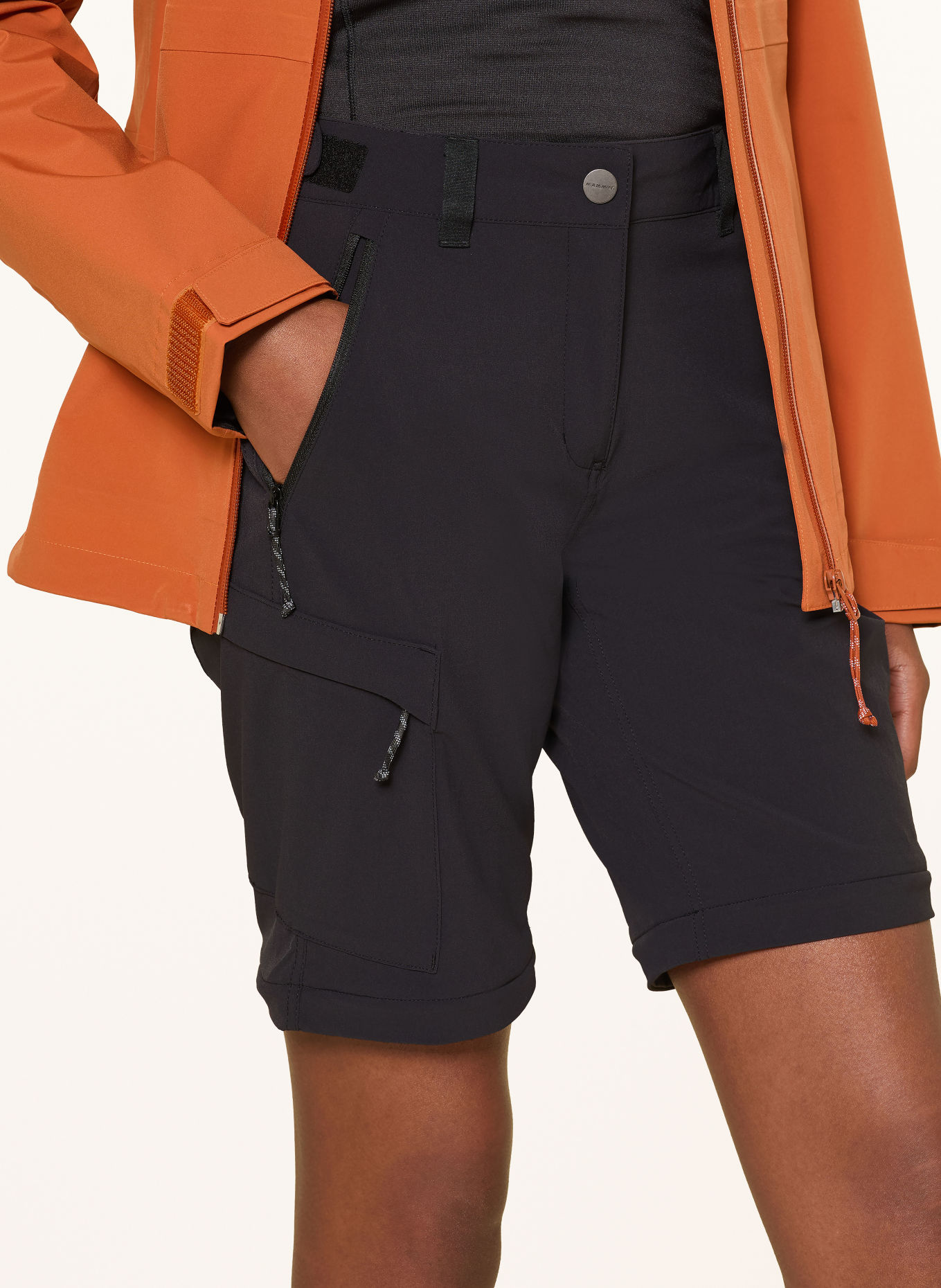 MAMMUT RUNBOLD IV zip-off trousers: BLACK