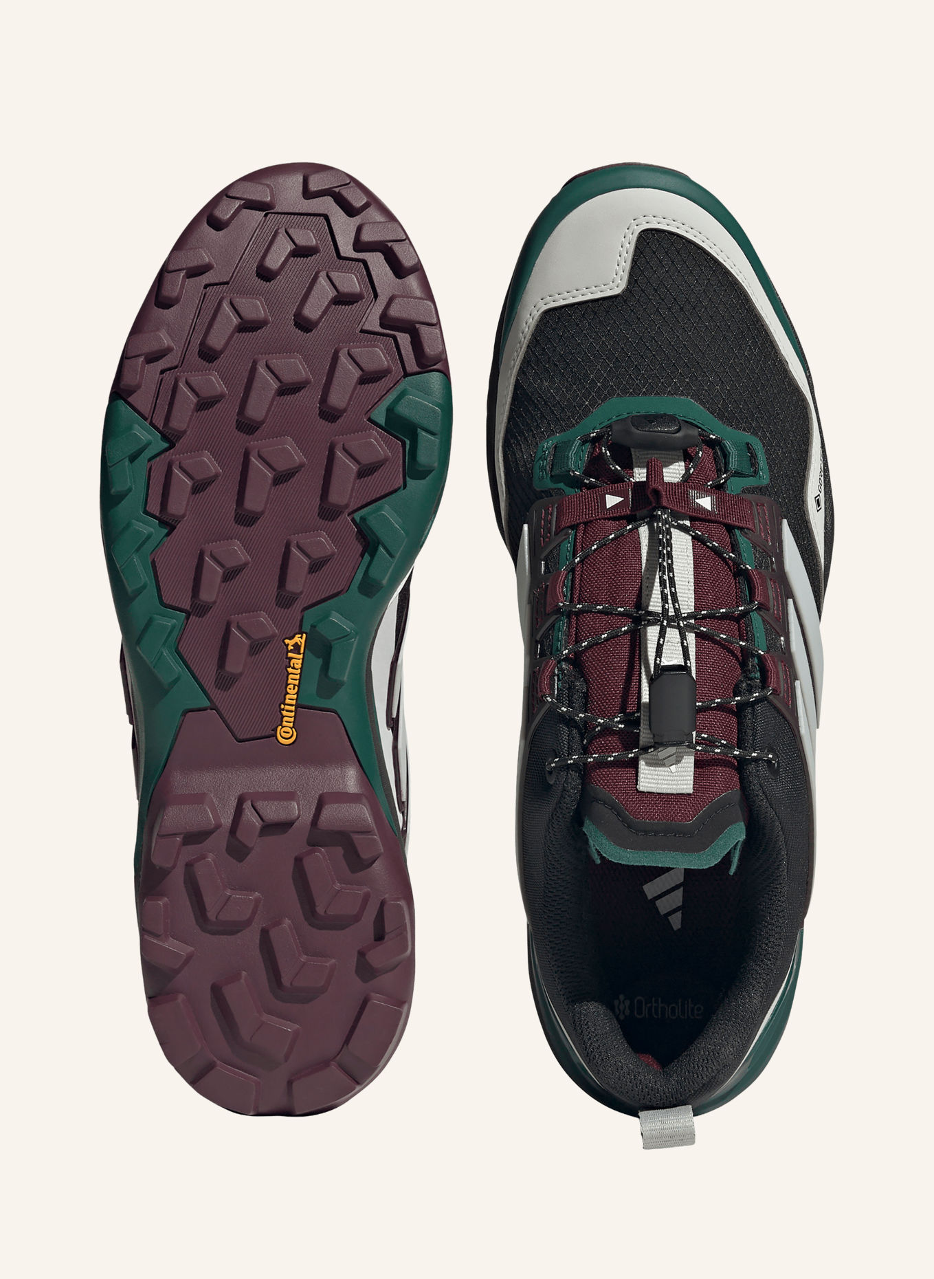 adidas TERREX Wanderschuhe TERREX SKYCHASER GTX: SCHWARZ / DUNKELROT / DUNKELGRÜN