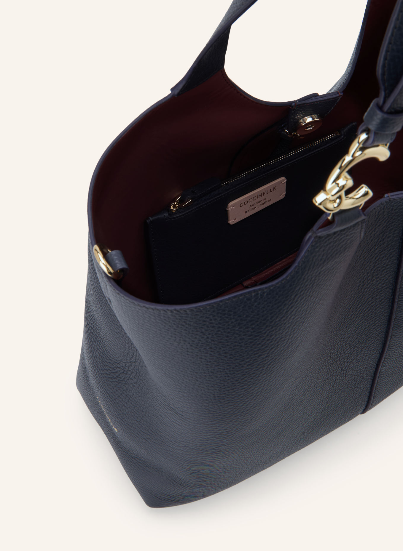 COCCINELLE Shoppers with removable Pouch: DARK BLUE