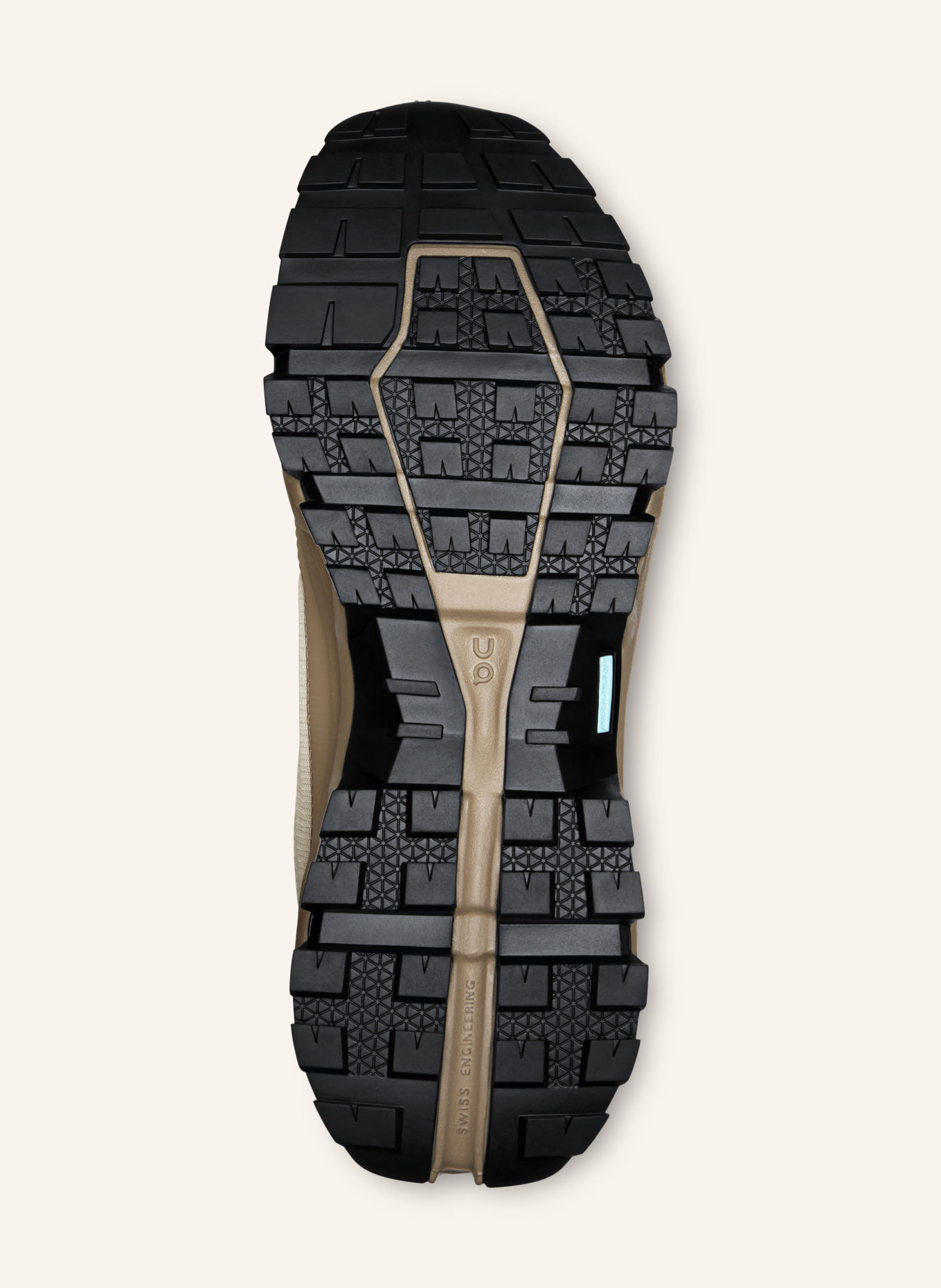 On Wanderschuhe CLOUDROCK LOW WP: BEIGE / CREME