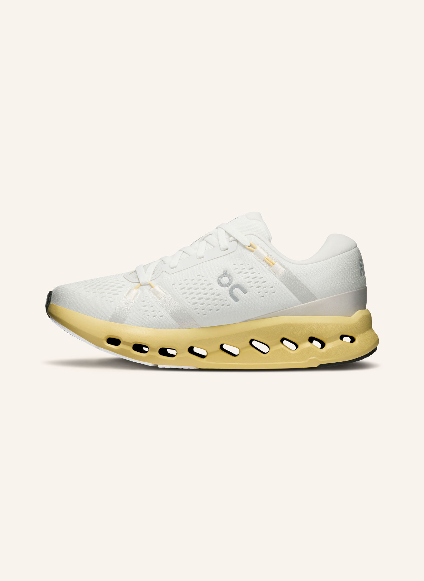 On Laufschuhe CLOUDSURFER 2: ECRU / HELLGELB