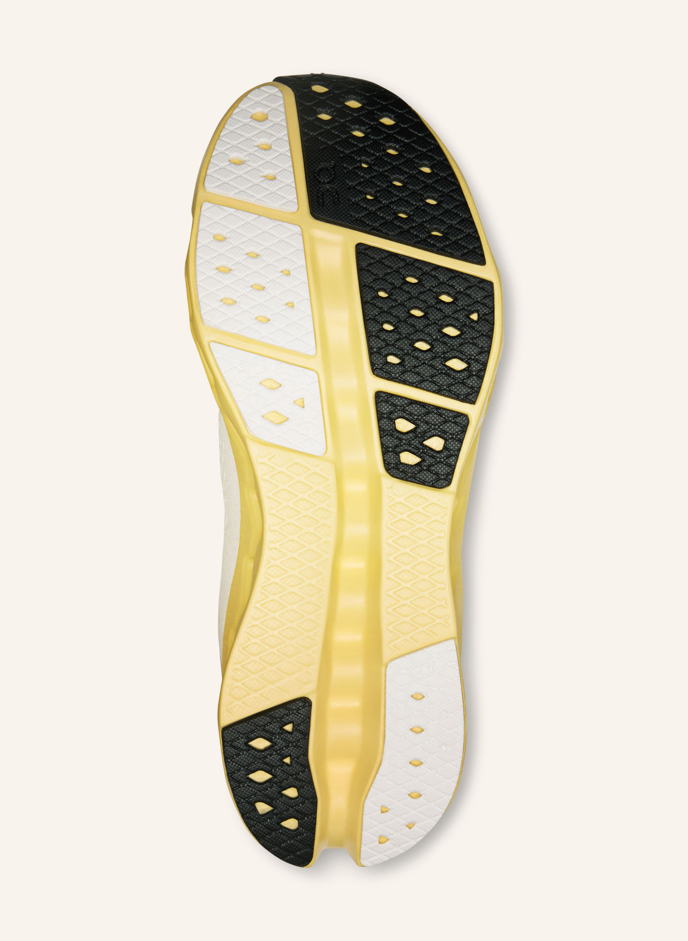 On Laufschuhe CLOUDSURFER 2: ECRU / HELLGELB