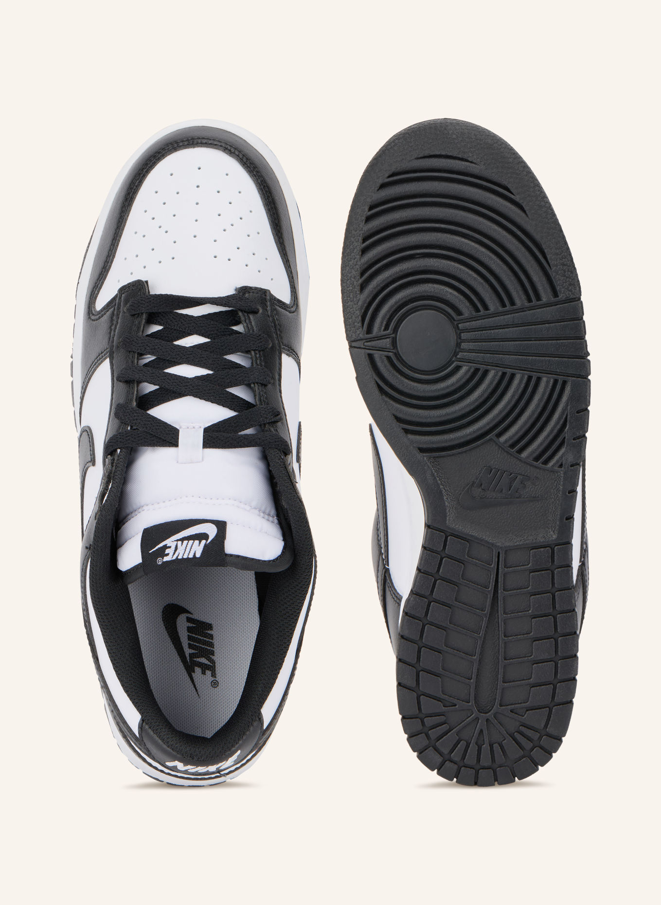 Nike Sneakersy DUNK LOW RETRO: BÍLÁ / ČERNÁ