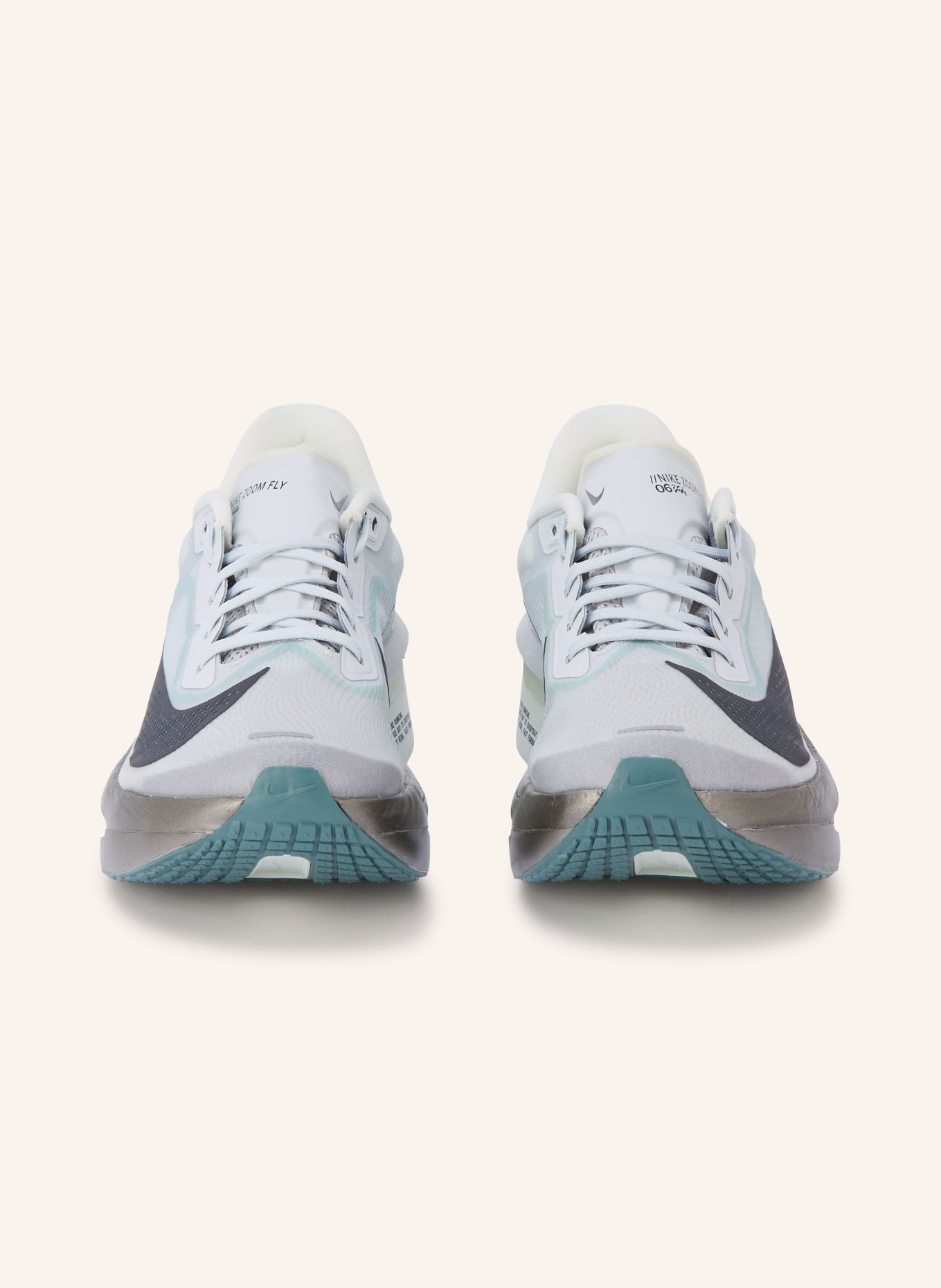 Nike Running shoes ZOOM FLY 6: LIGHT GRAY / BLUE GRAY / BLACK