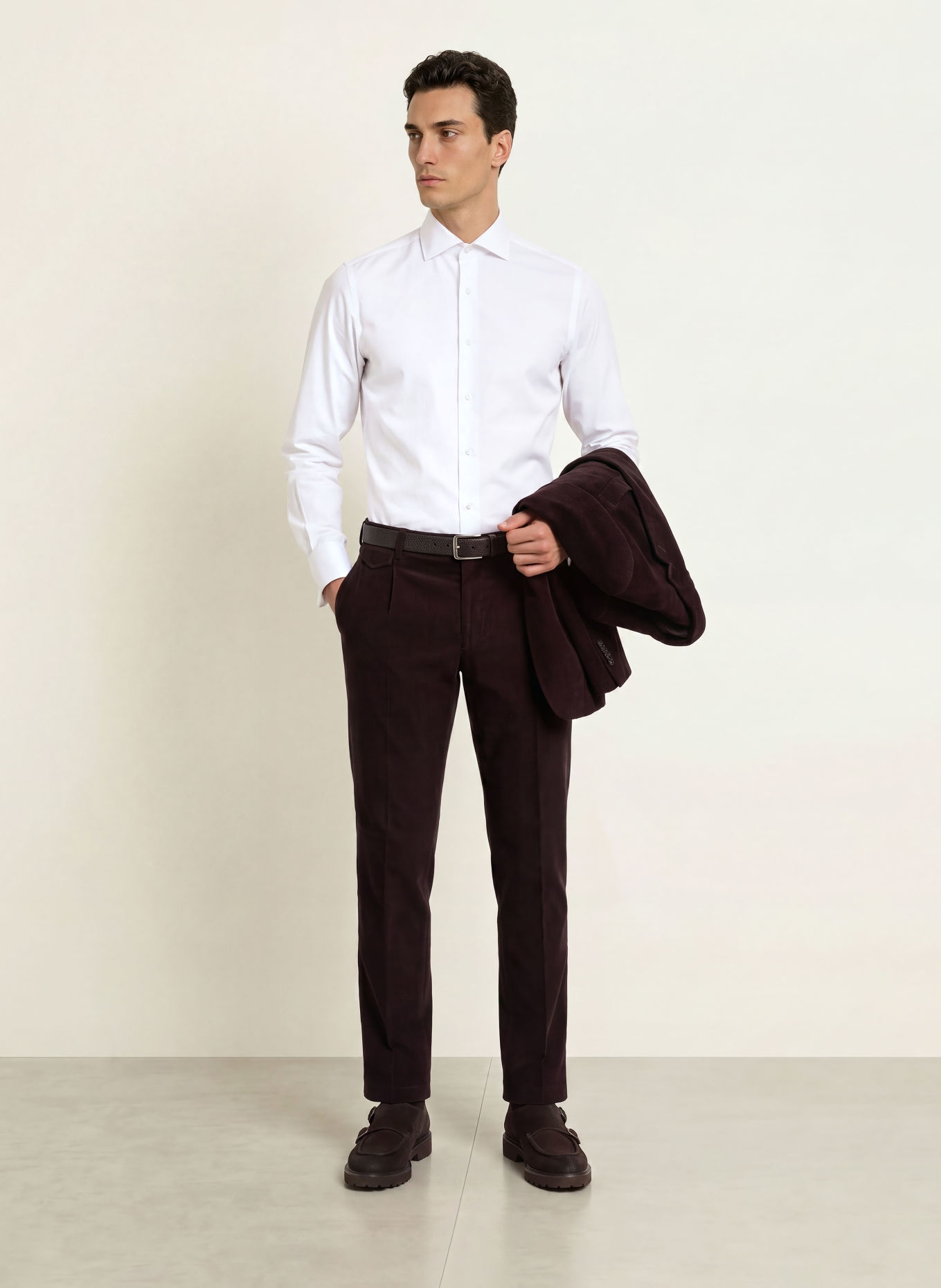 FINAMORE 1925 Hemd NAPOLI EDUARDO Regular Fit: WEISS