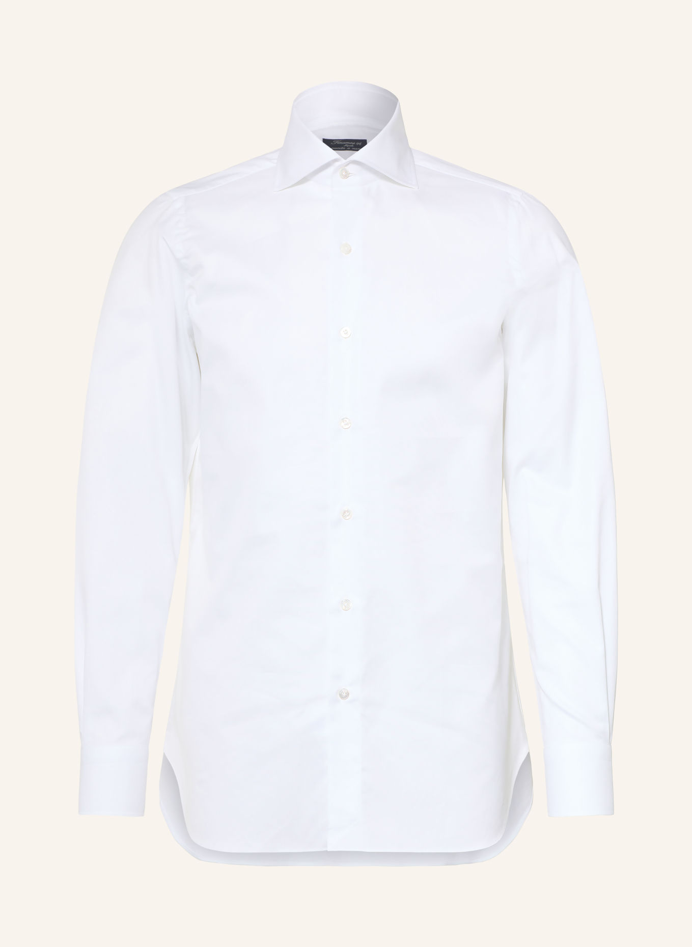 FINAMORE 1925 Oxford-overhemd NAPOLI EDUARDO Regular Fit: WIT
