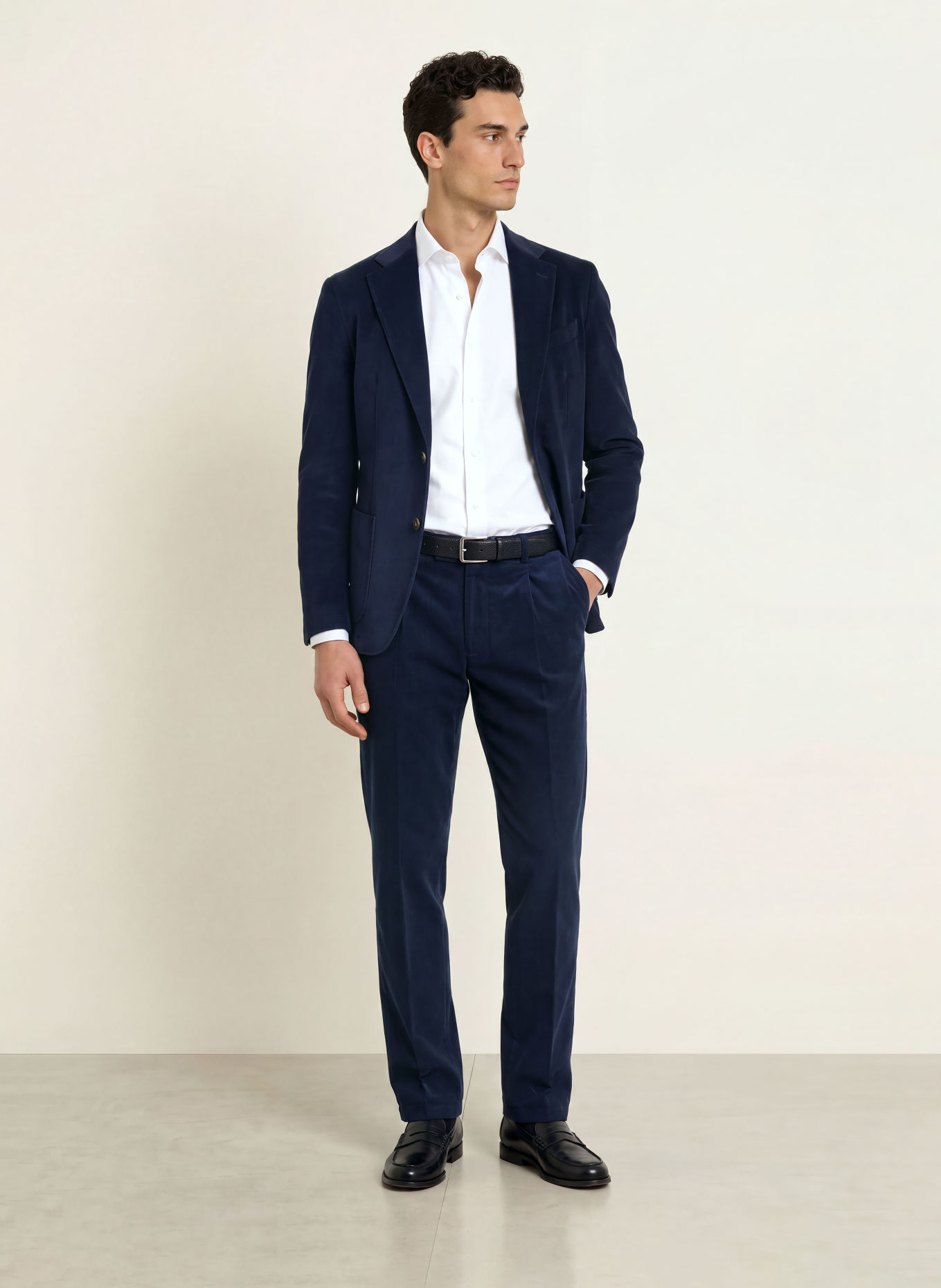FINAMORE 1925 Oxford-overhemd NAPOLI EDUARDO Regular Fit: WIT
