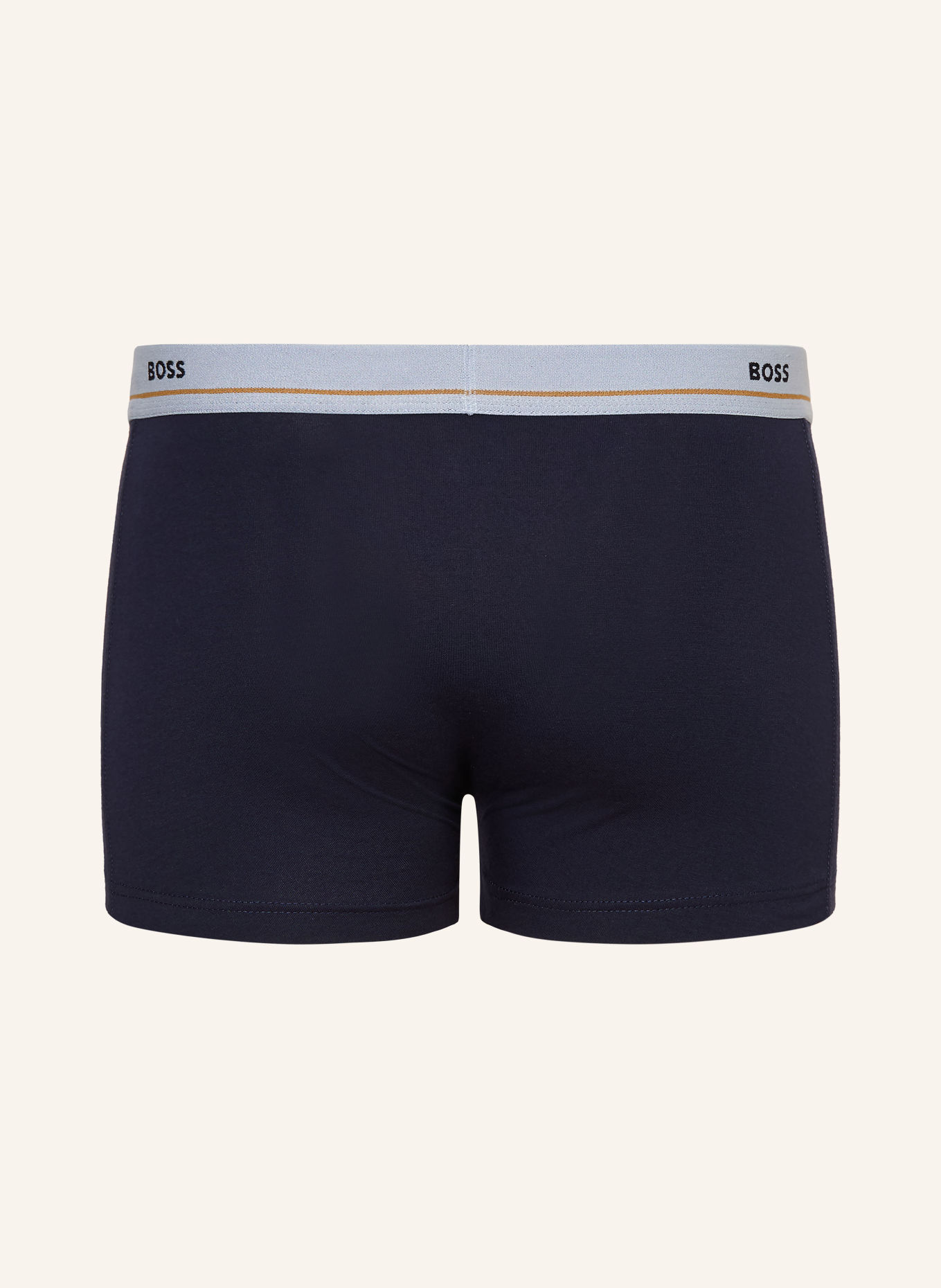 BOSS 5-pack boxershorts ESSENTIAL: DONKERBLAUW