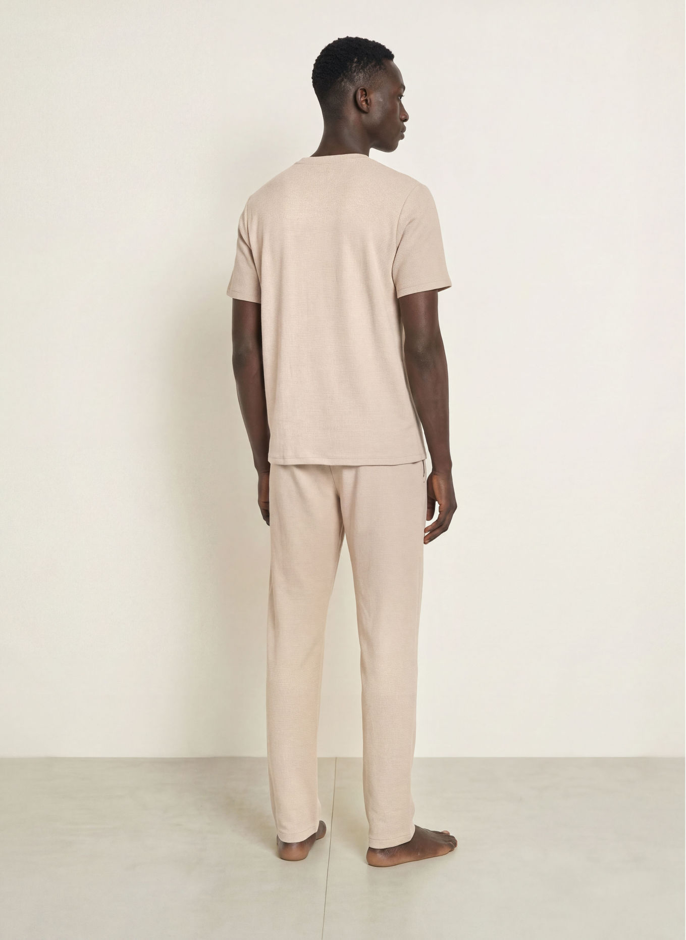 BOSS Pantalon de pyjama WAFFLE: BEIGE