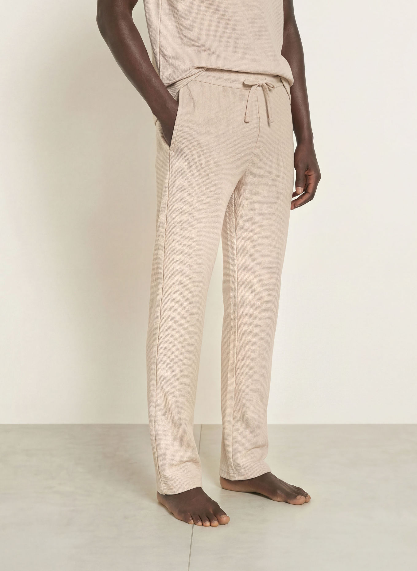 BOSS Pantalon de pyjama WAFFLE: BEIGE