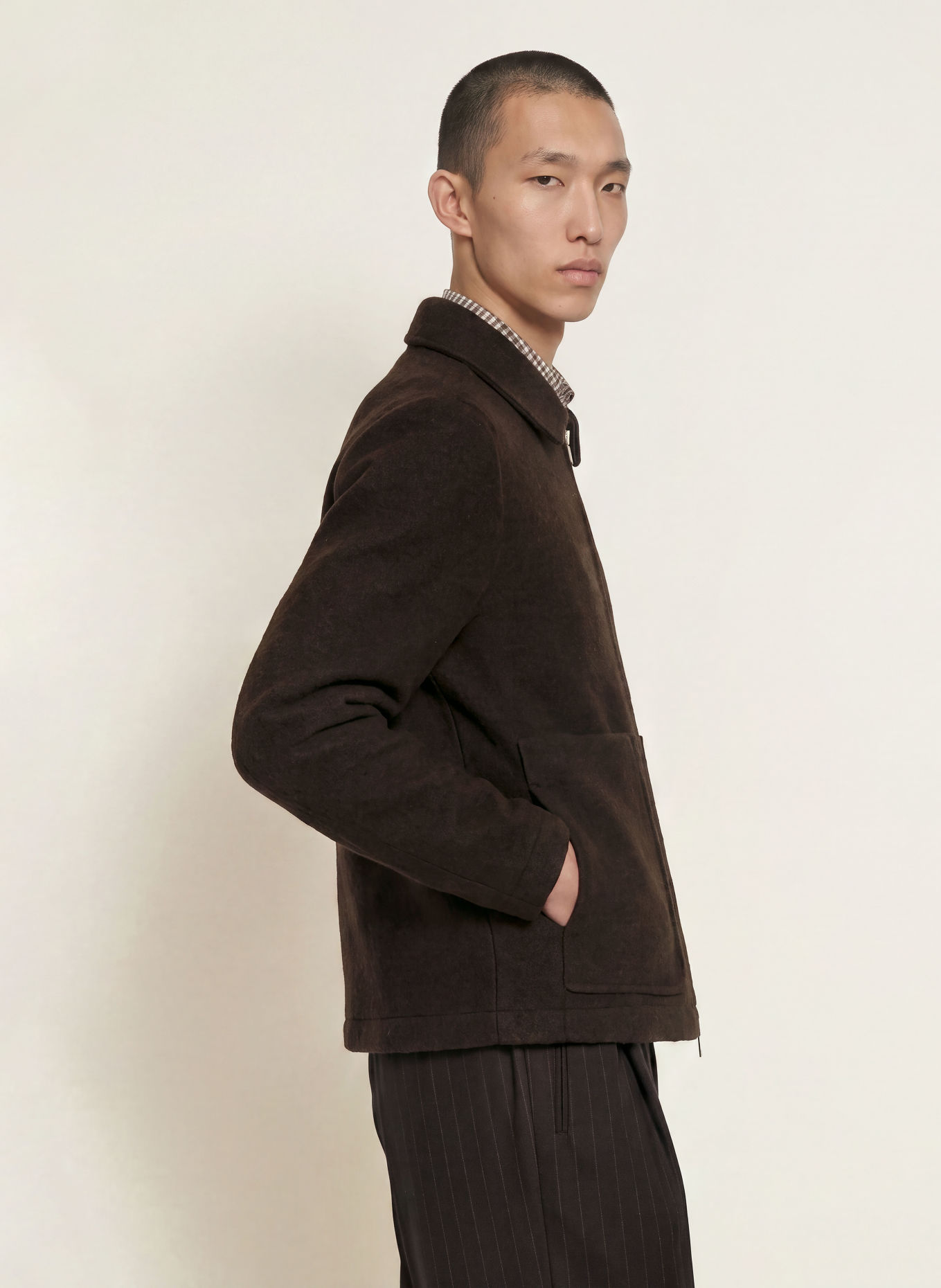 NN.07 Overjacket GAEL: DUNKELBRAUN