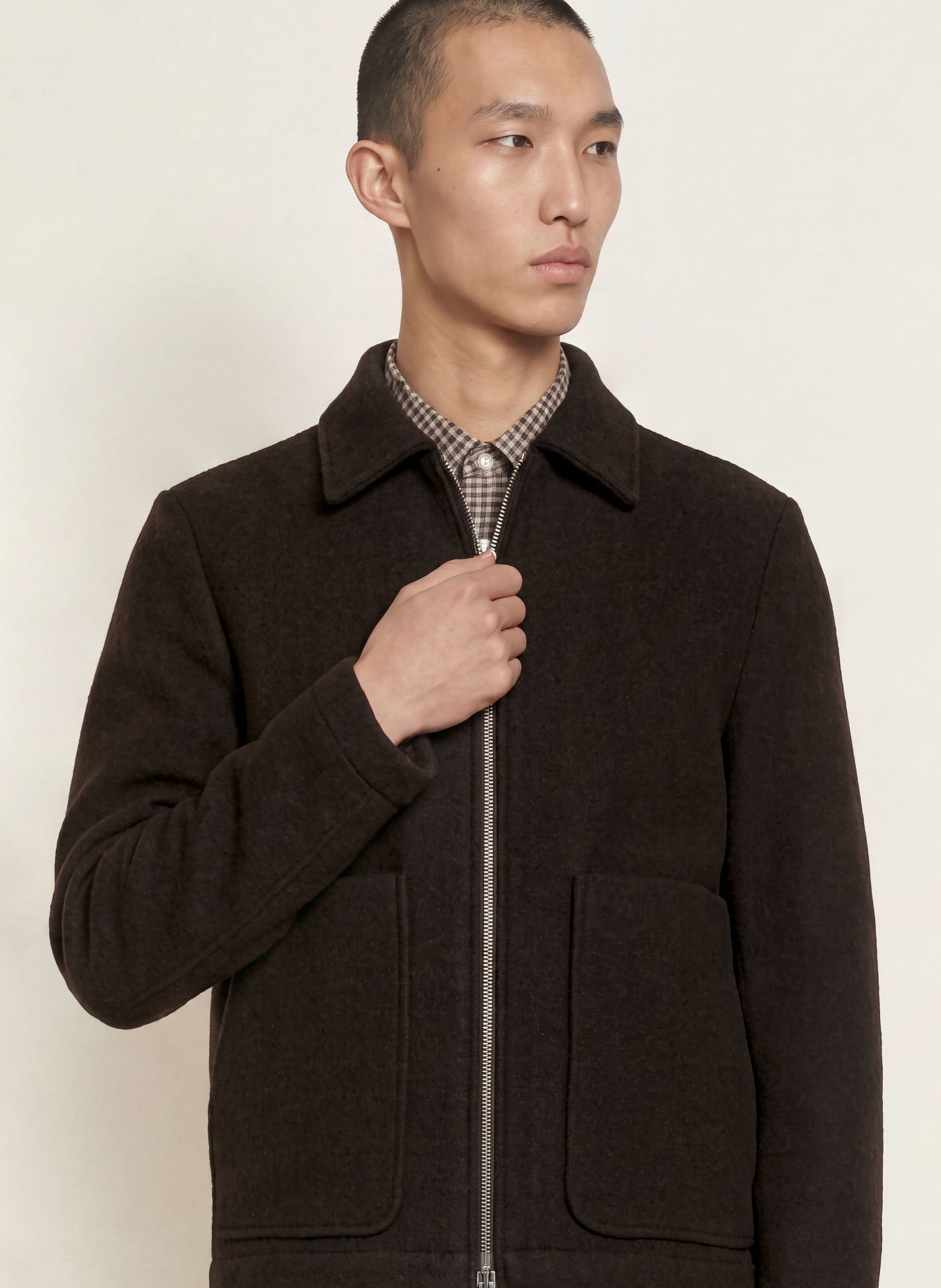 NN.07 Overjacket GAEL: DUNKELBRAUN