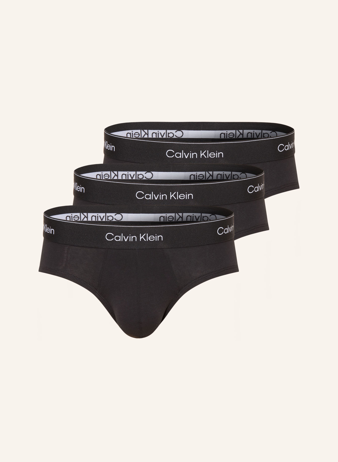 Calvin Klein 3-pack of ICON COTTON STRETCH boxer shorts: BLACK