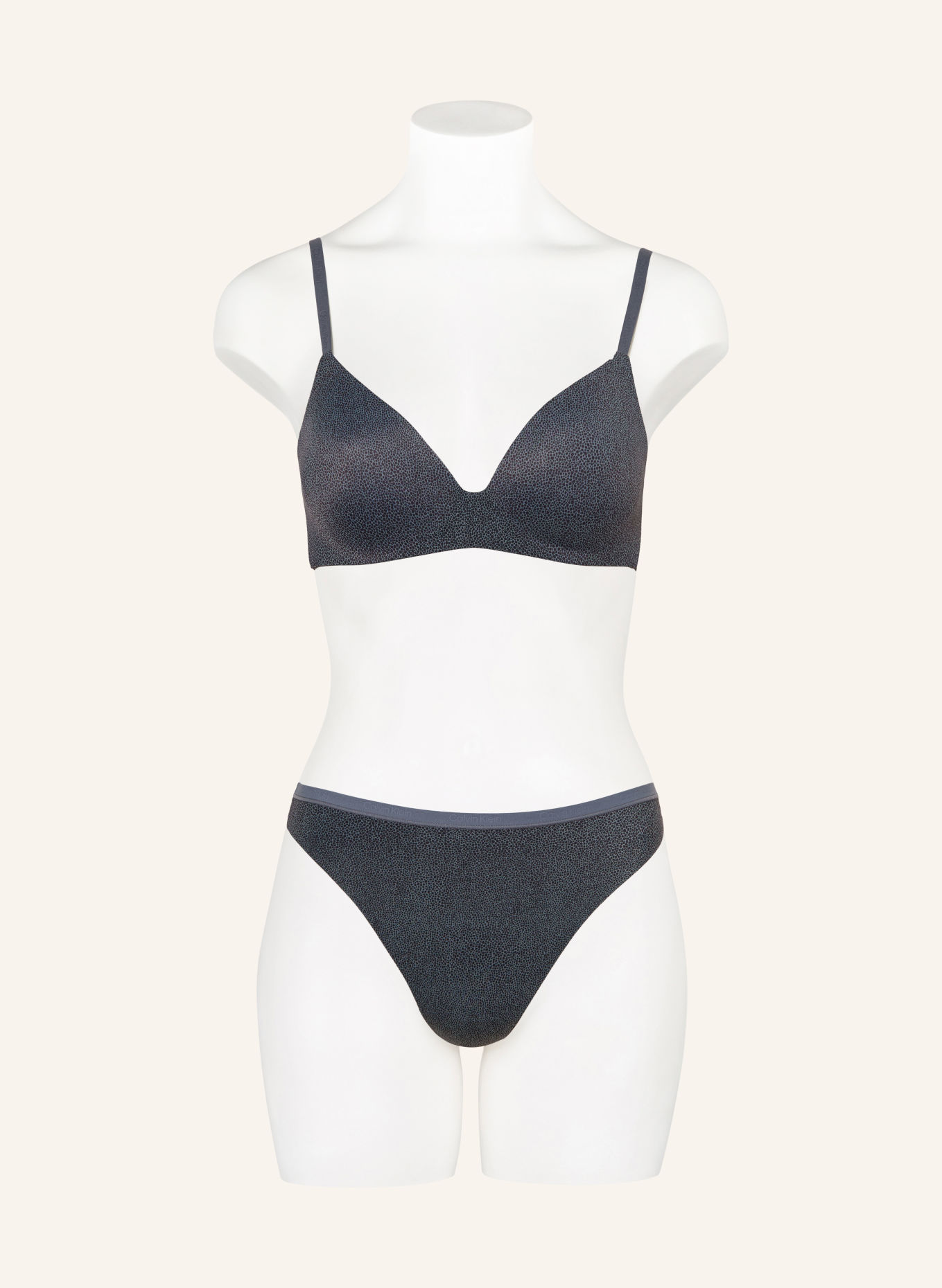Calvin Klein String PERFECTLY FIT: DONKERGRIJS / GRIJS