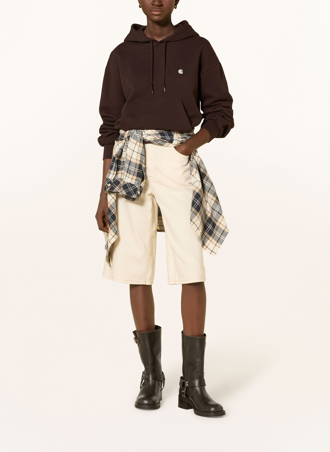 carhartt WIP CASEY hoodie: DARK BROWN