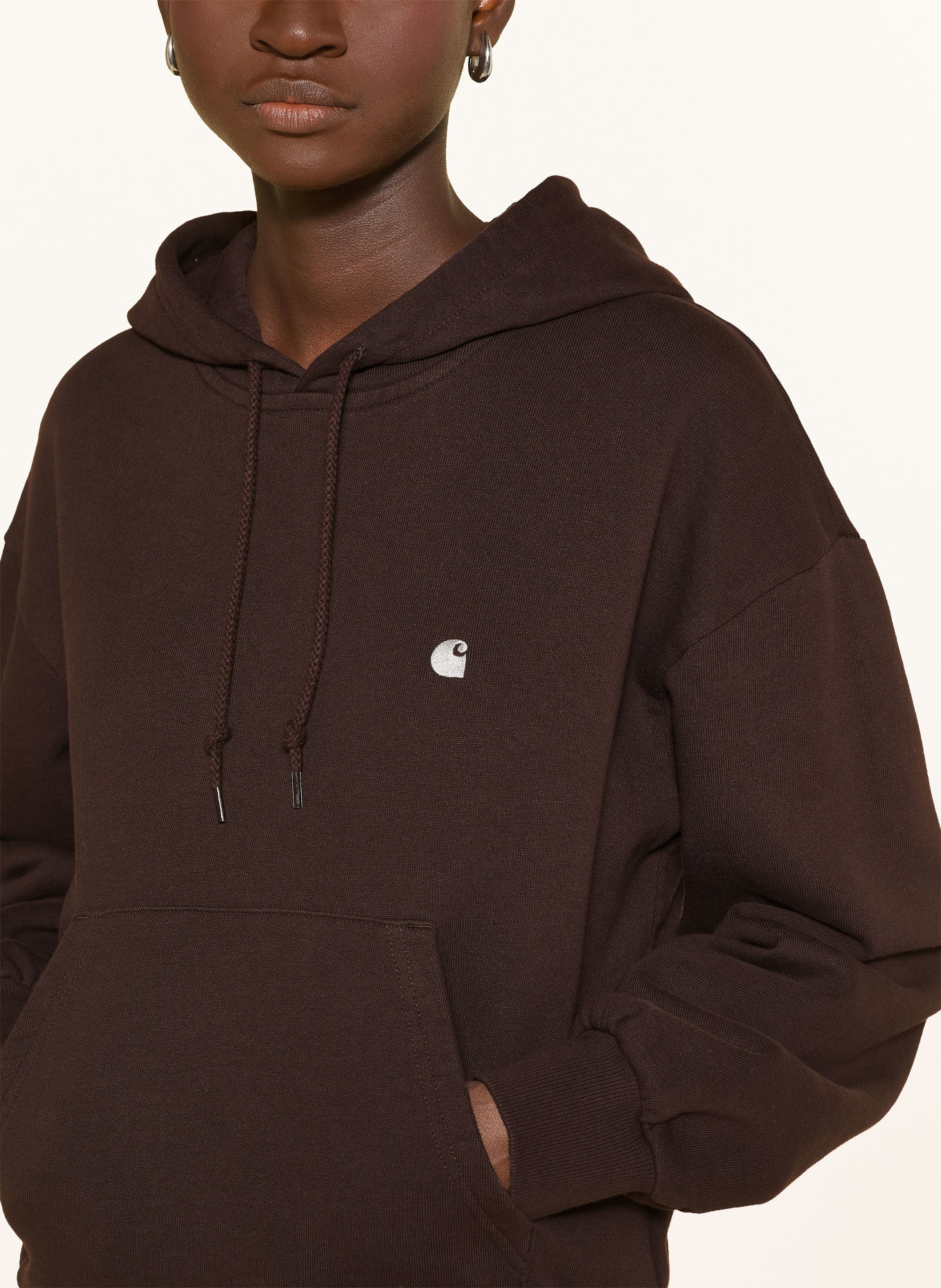carhartt WIP CASEY hoodie: DARK BROWN