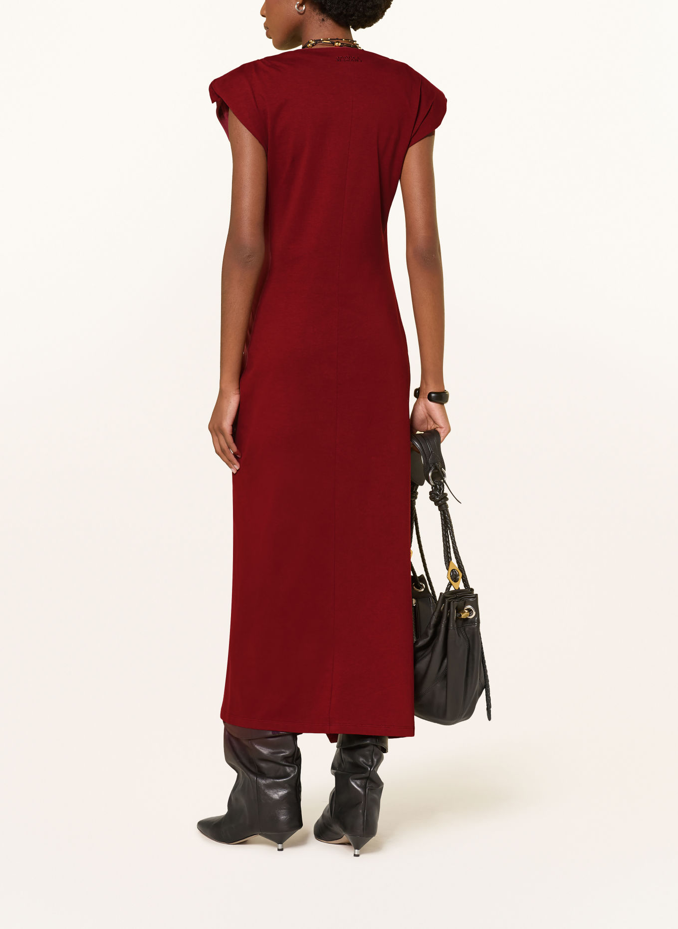 MARANT ÉTOILE Jerseykleid NADELA: DUNKELROT