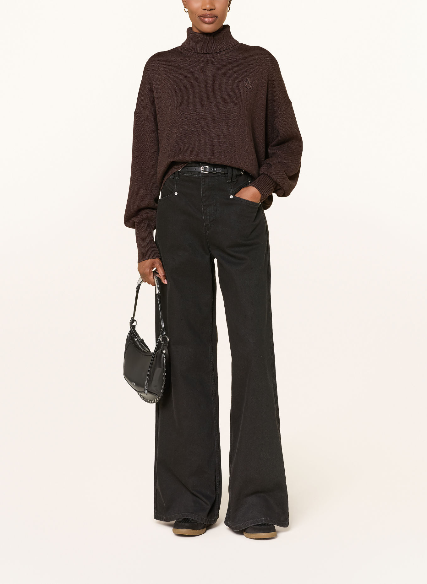 MARANT ÉTOILE Pullover NASHA: DUNKELBRAUN
