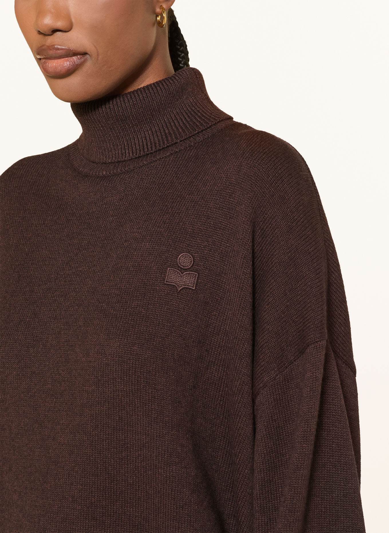 MARANT ÉTOILE Pullover NASHA: DUNKELBRAUN