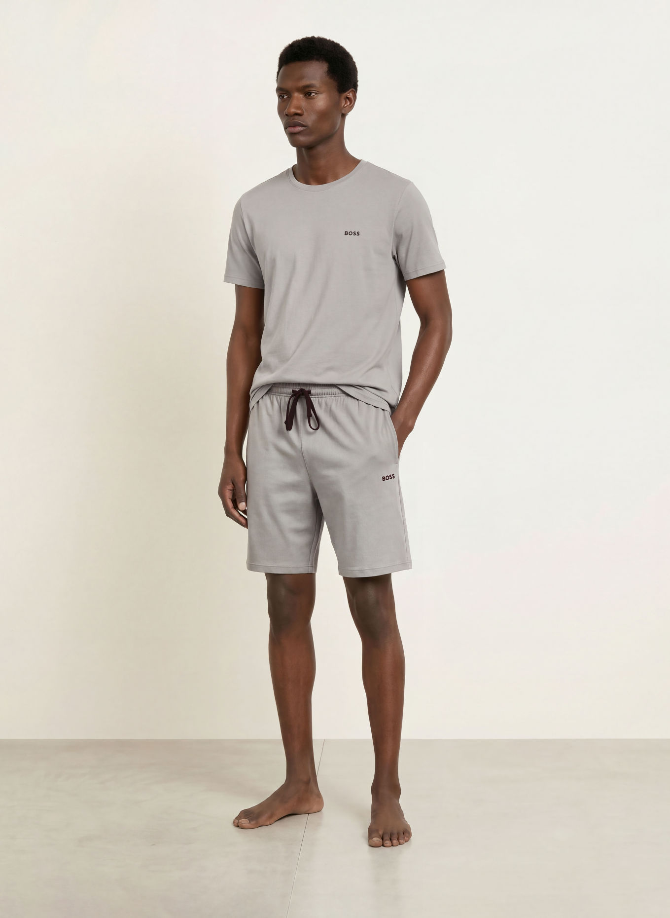 BOSS Lounge-shorts MIX&MATCH: LYSEGRØN