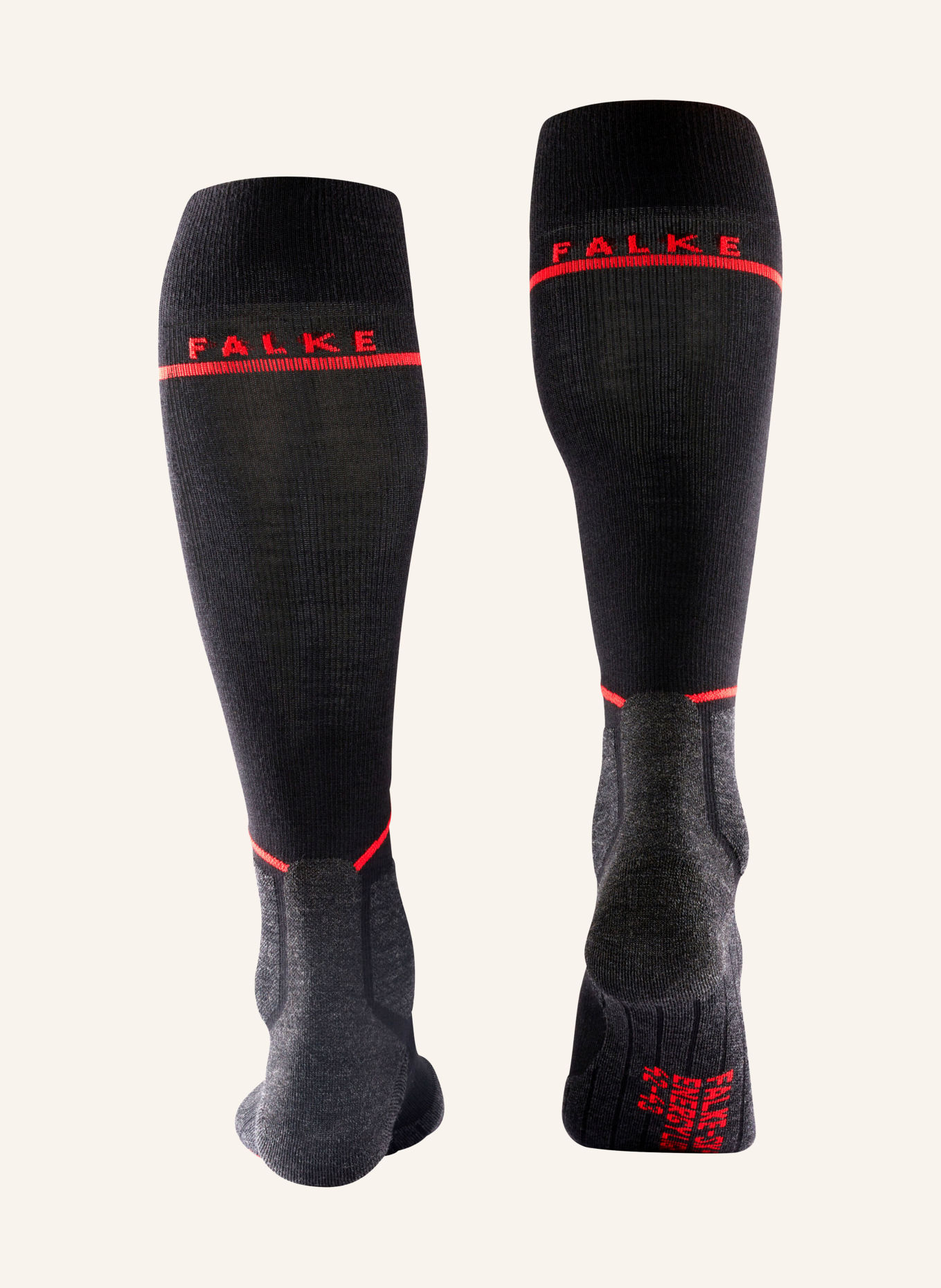FALKE Skisocken SK4 ENERGIZING LIGHT WOOL: 3010 BLACK-MIX