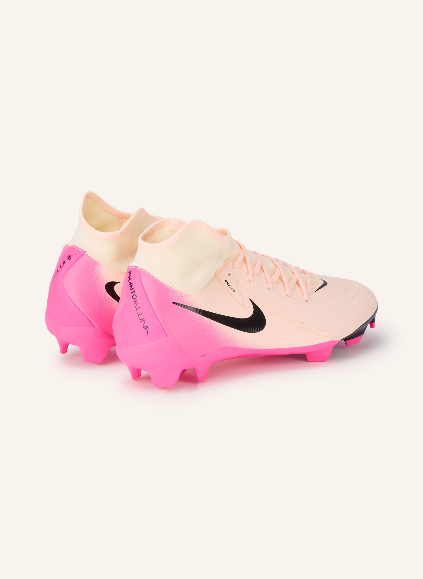 Nike Fußballschuhe PHANTOM LUNA II ACADEMY FG/MG: HELLROSA / NEONPINK / SCHWARZ
