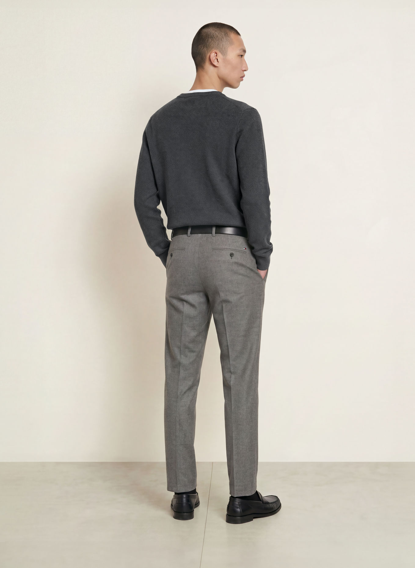 TOMMY HILFIGER Pullover: DUNKELGRAU