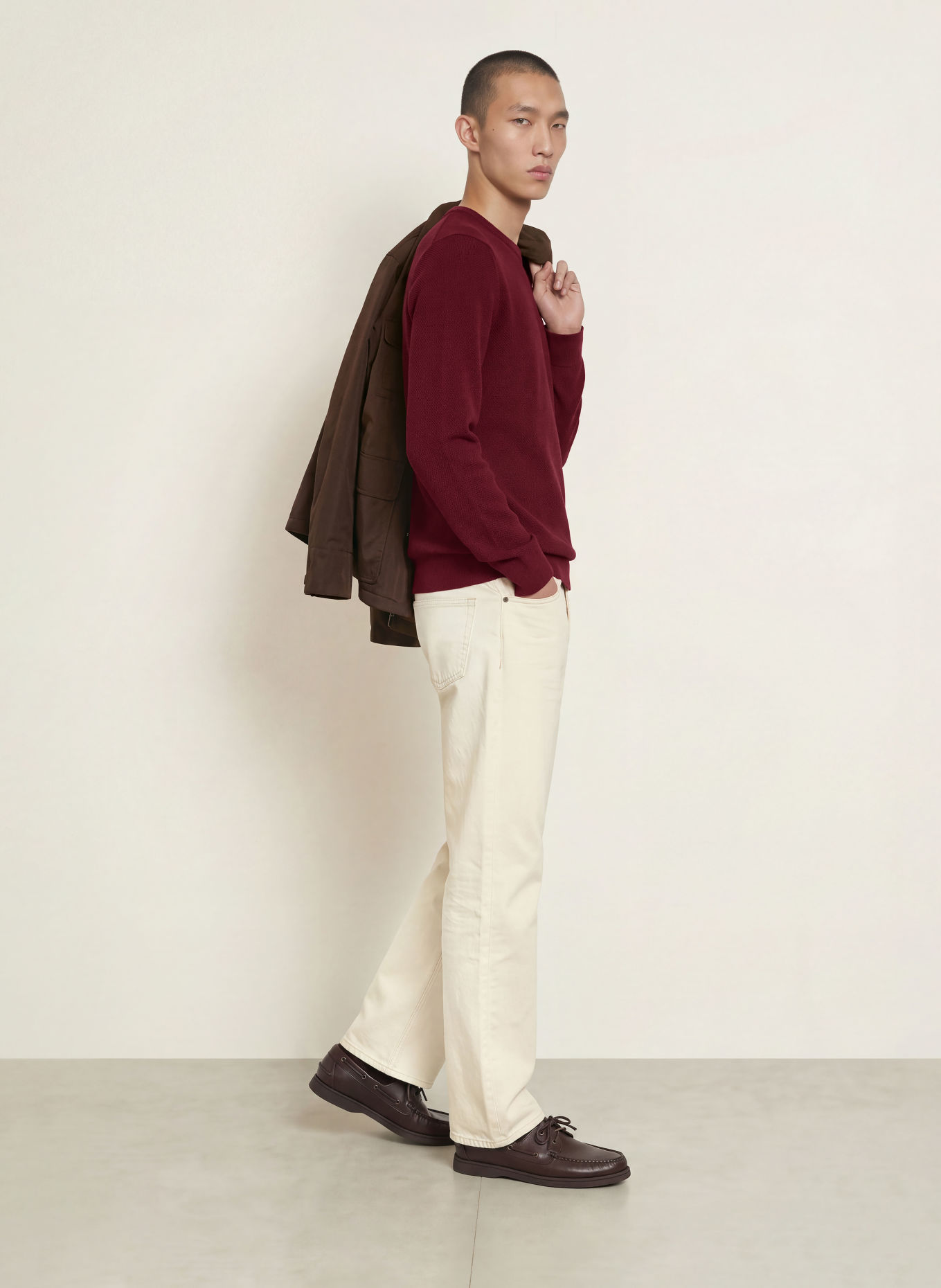TOMMY HILFIGER Pullover: DUNKELROT