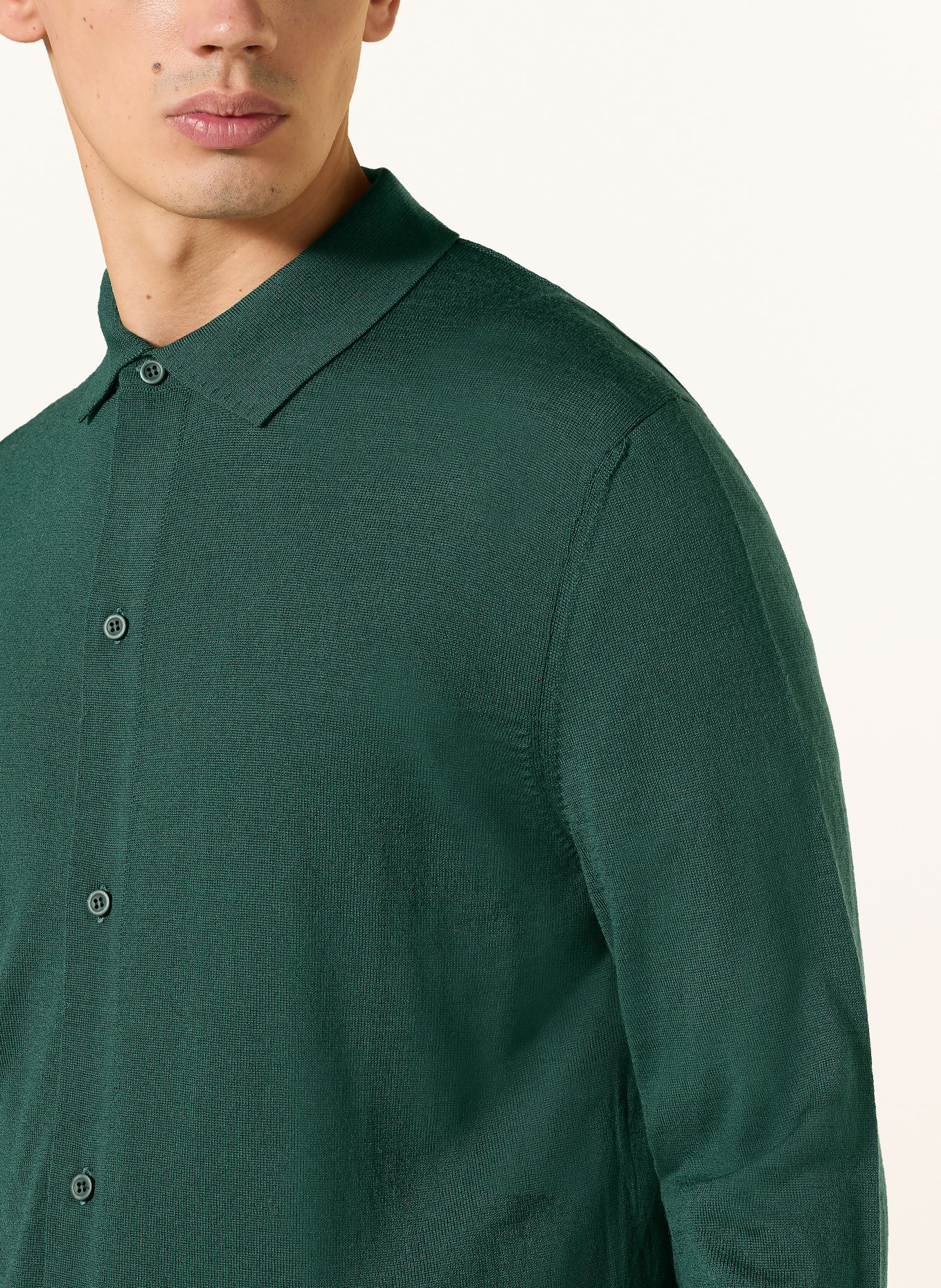 STRELLSON Cardigan MAREK: DARK GREEN