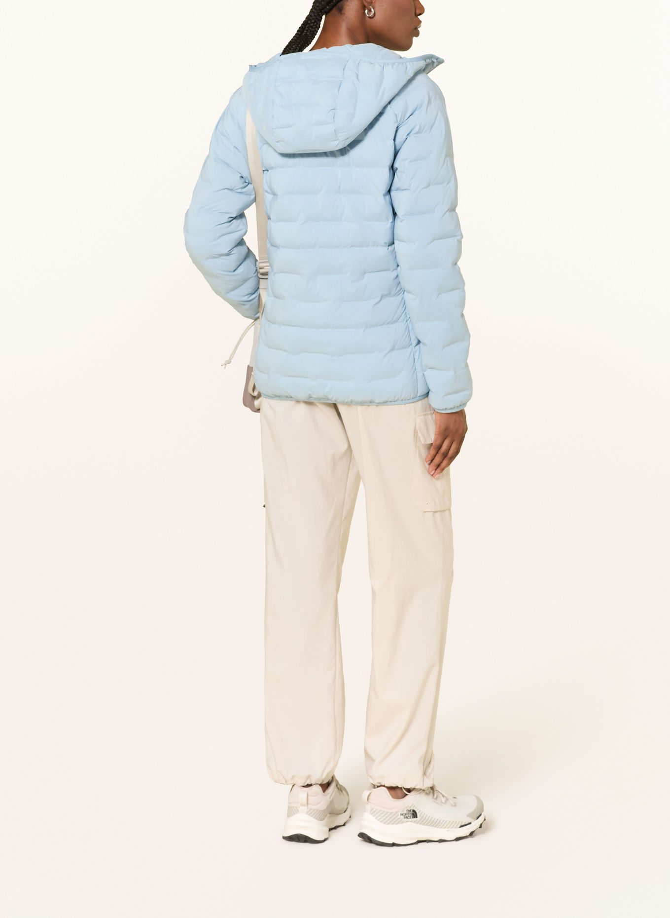 MAMMUT Quilted jacket SENDER IN: LIGHT BLUE / WHITE