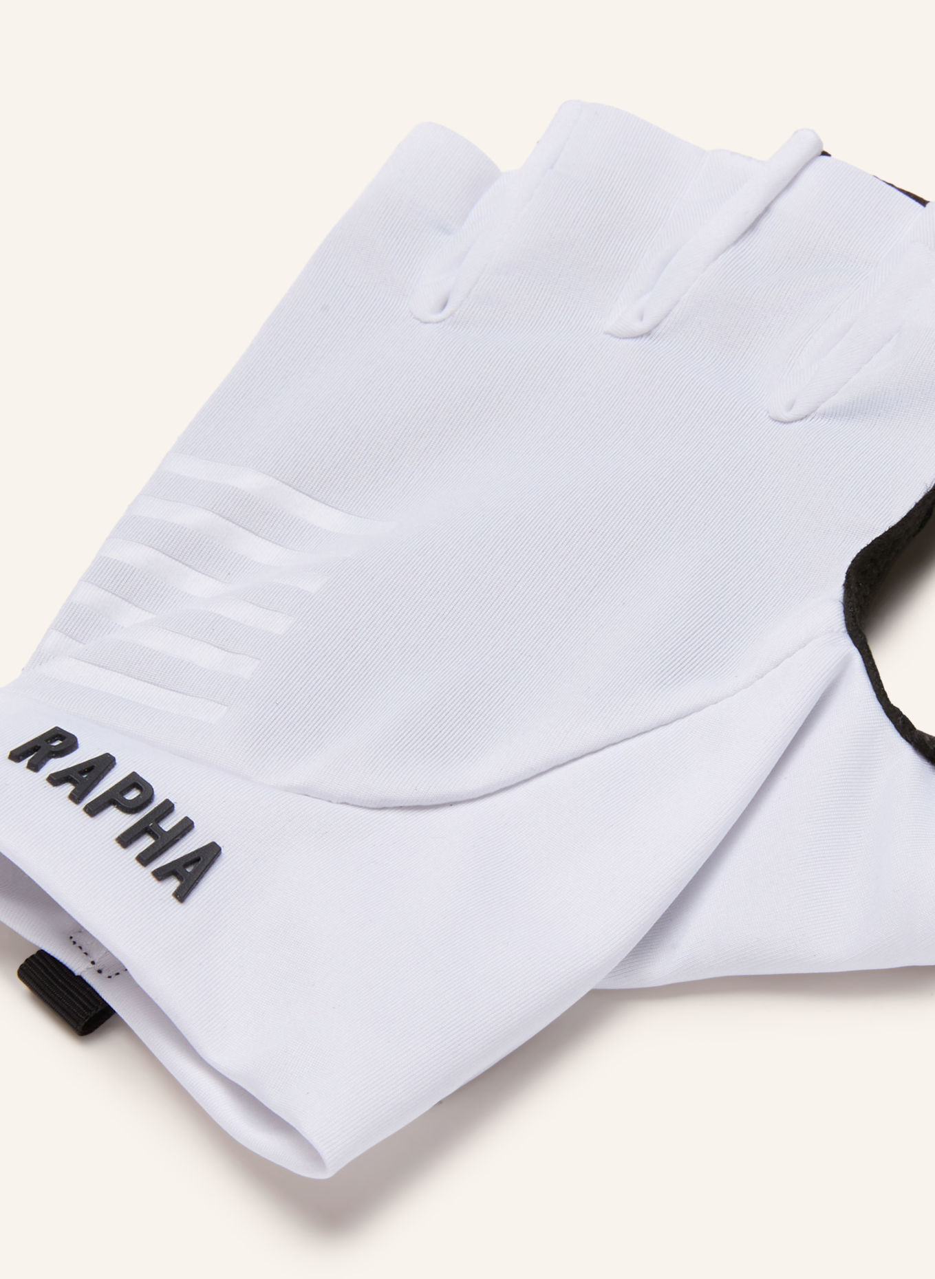 Rapha Cycling gloves PRO TEAM: WHITE / BLACK