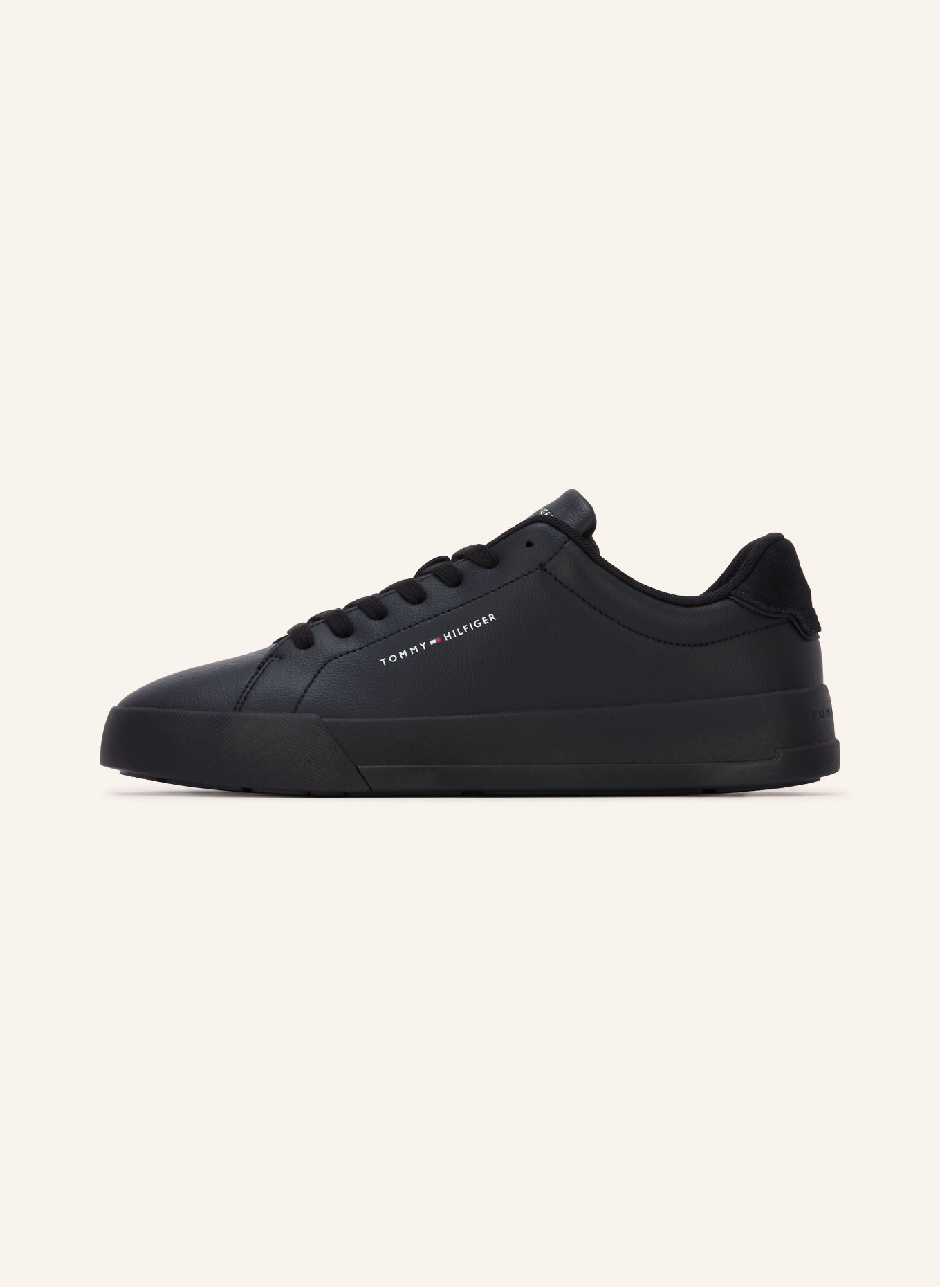 TOMMY HILFIGER Sneaker: ZWART / WIT