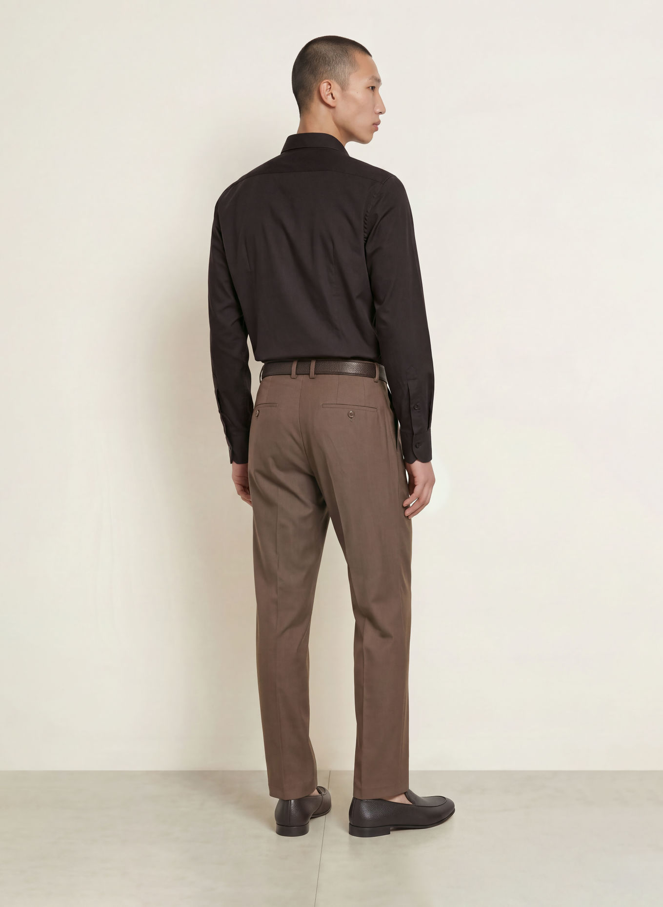 OLYMP SIGNATURE Hemd Casual tailored fit: DUNKELBRAUN