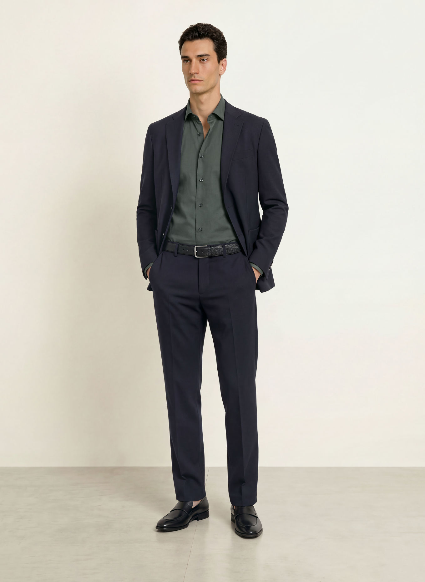 OLYMP SIGNATURE Hemd Casual tailored fit: PETROL
