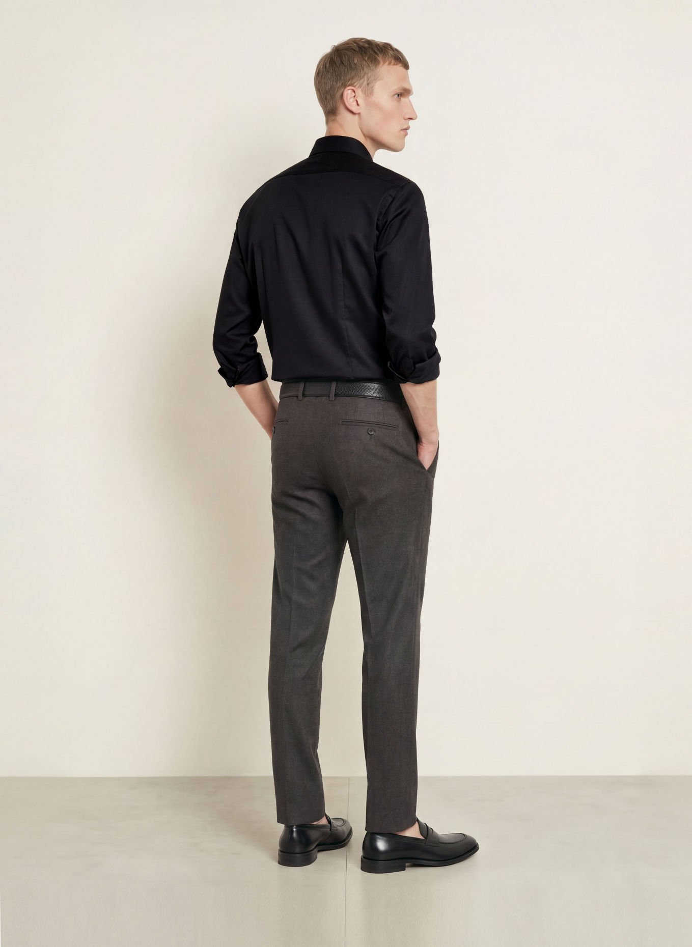 OLYMP SIGNATURE Hemd tailored fit: SCHWARZ