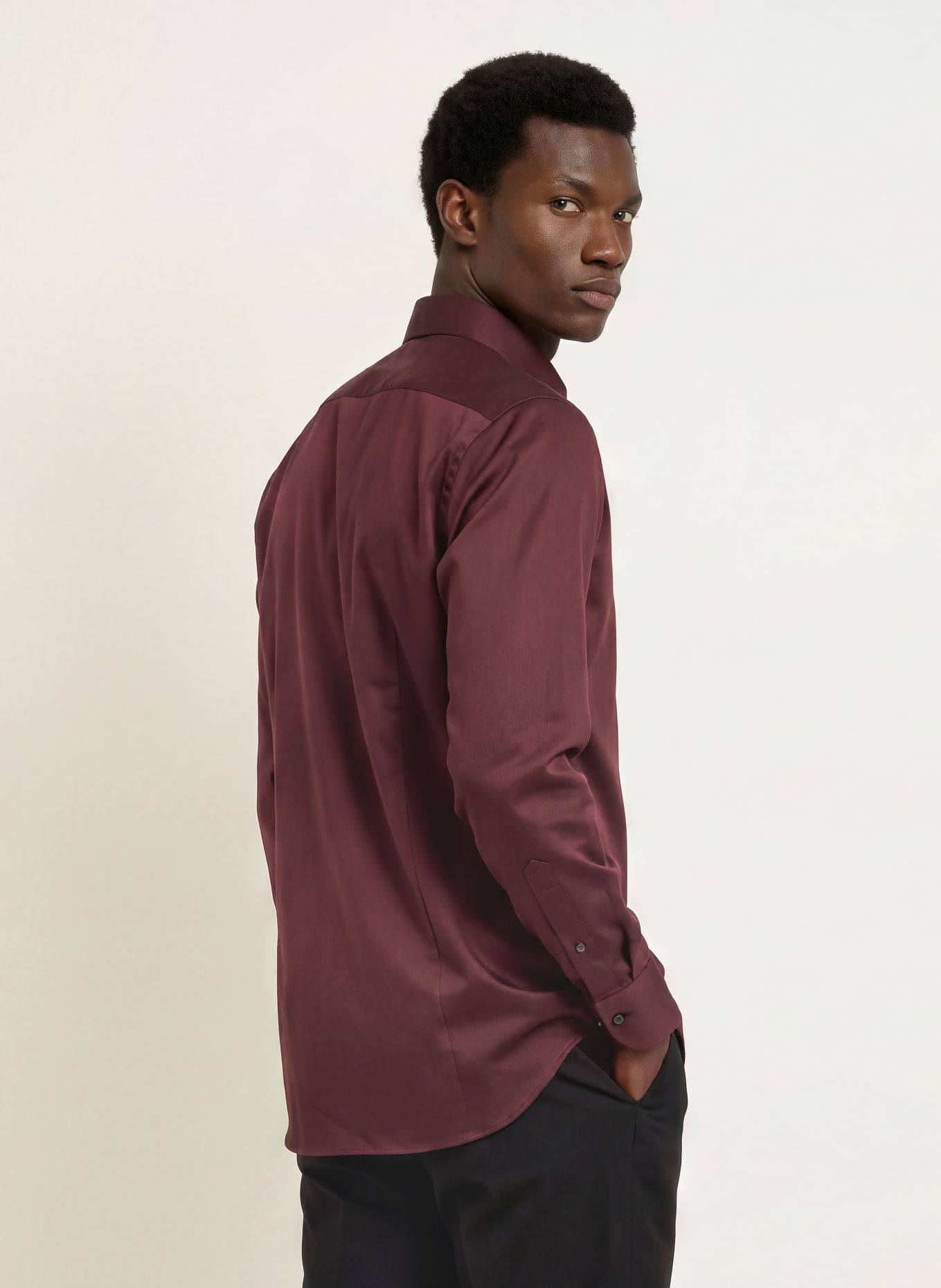 OLYMP SIGNATURE Hemd tailored fit: DUNKELROT