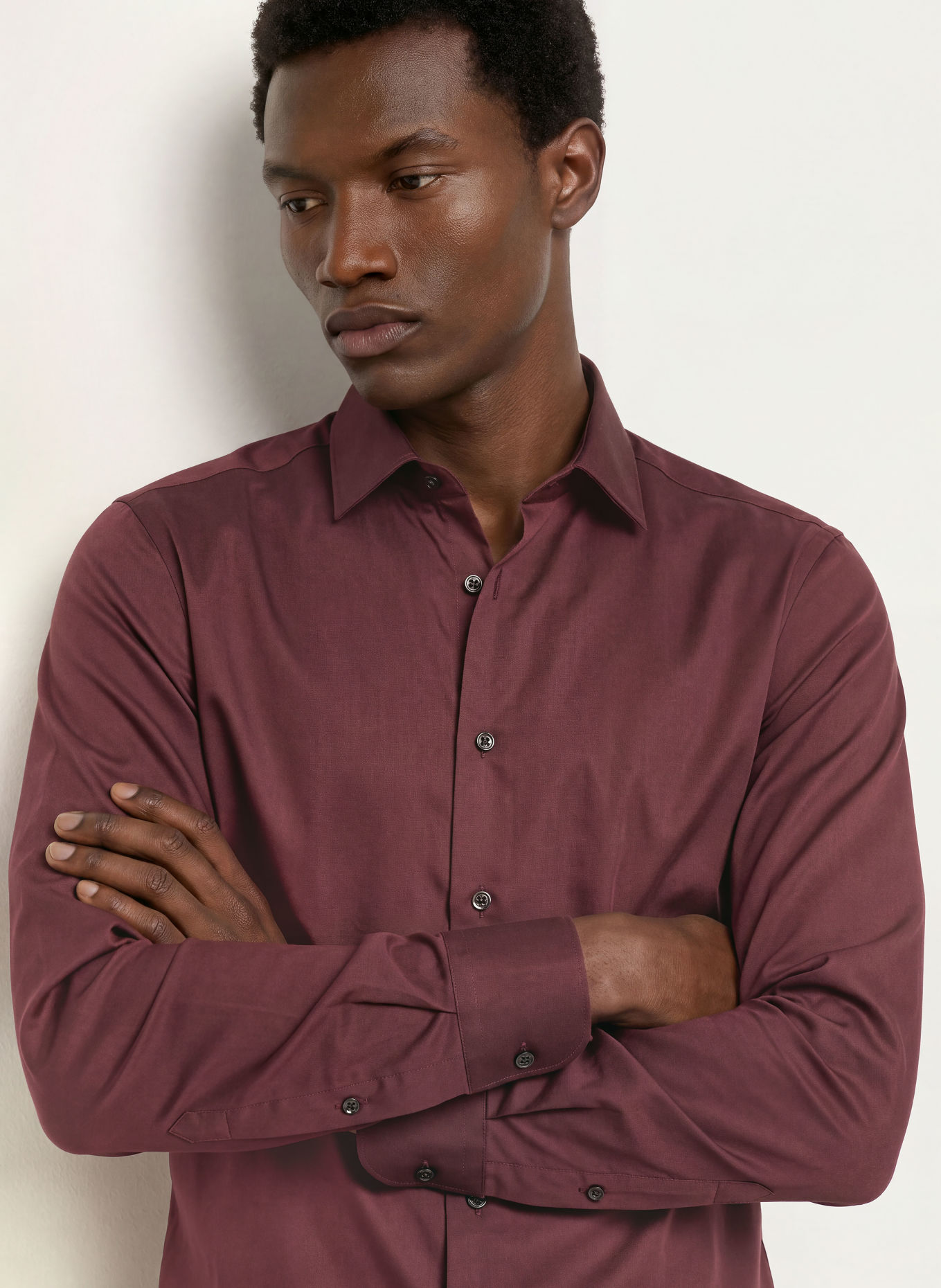 OLYMP SIGNATURE Hemd tailored fit: DUNKELROT