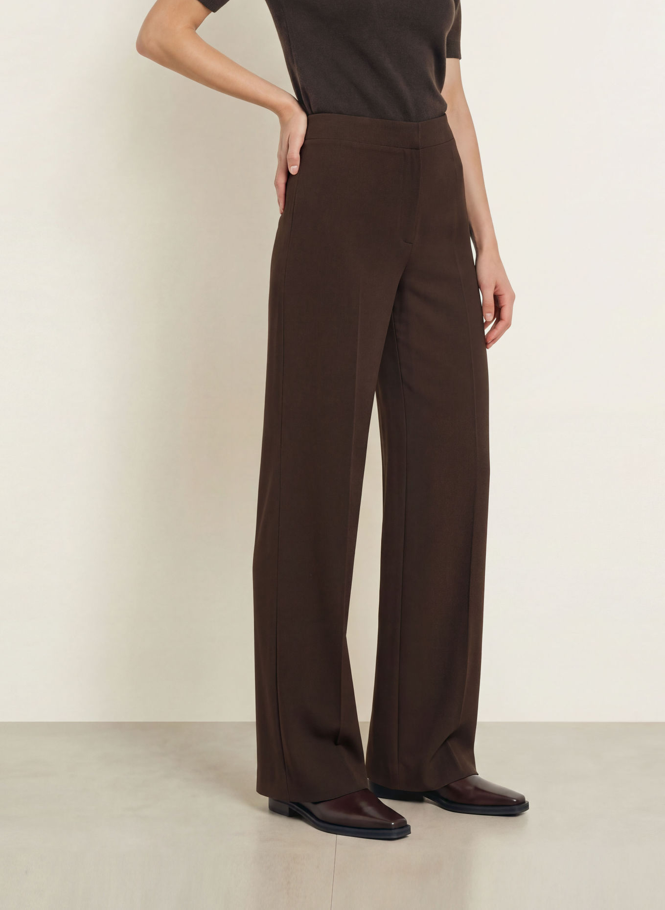 DRYKORN Marlene-broek BEFORE: MARRON FONCÉ
