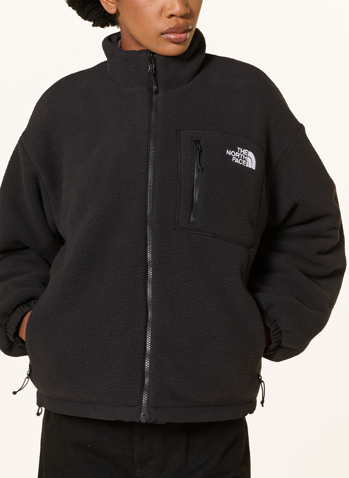 THE NORTH FACE Kurtka z polaru YUMIORI dwustronna: CZARNY