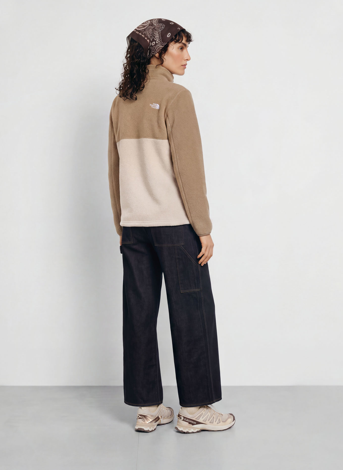 THE NORTH FACE YUMIORI Fleece Jacket: BEIGE / TAUPE