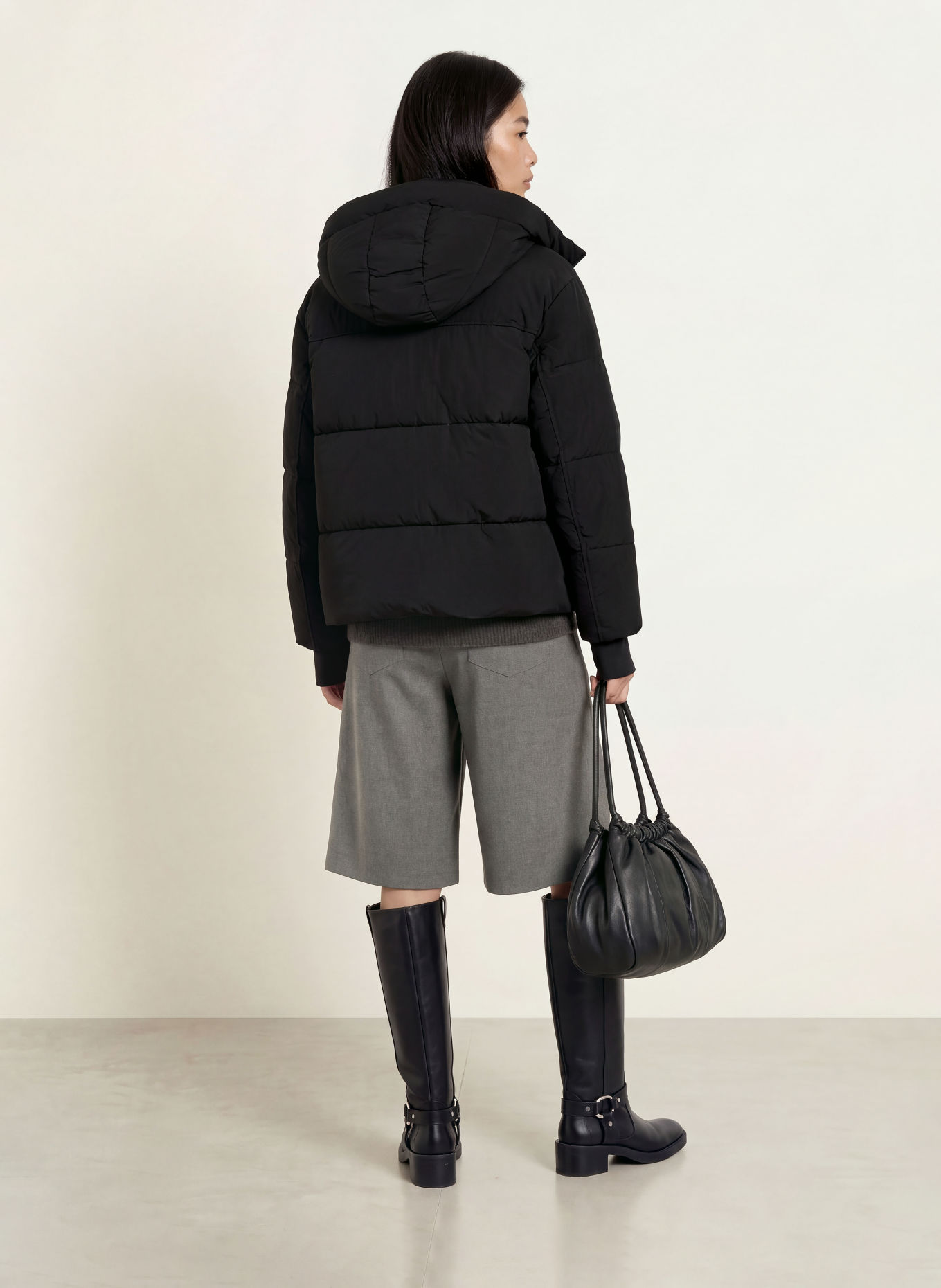 MOS MOSH Quilted jacket MMOLLIE: BLACK