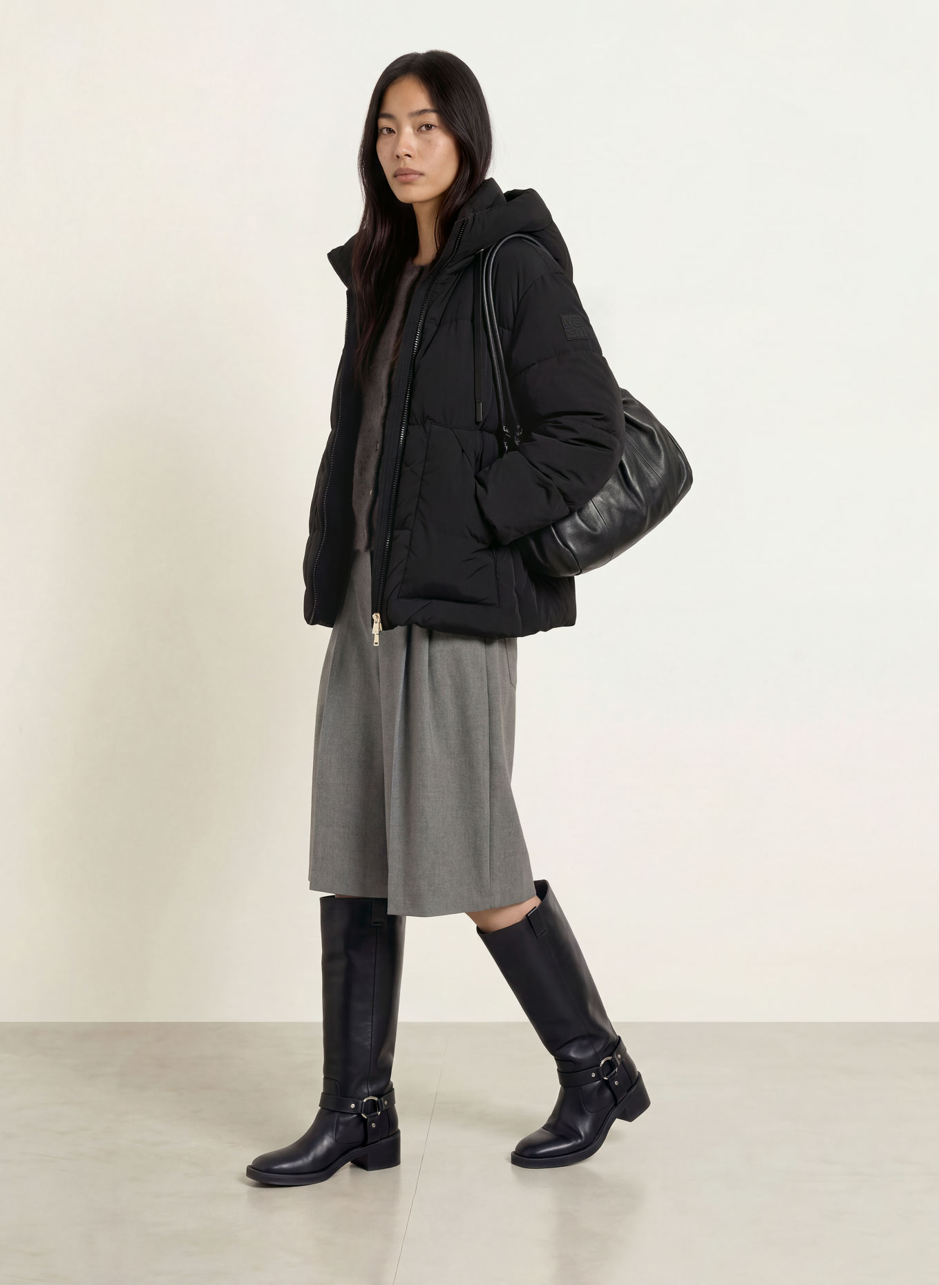 MOS MOSH Quilted jacket MMOLLIE: BLACK