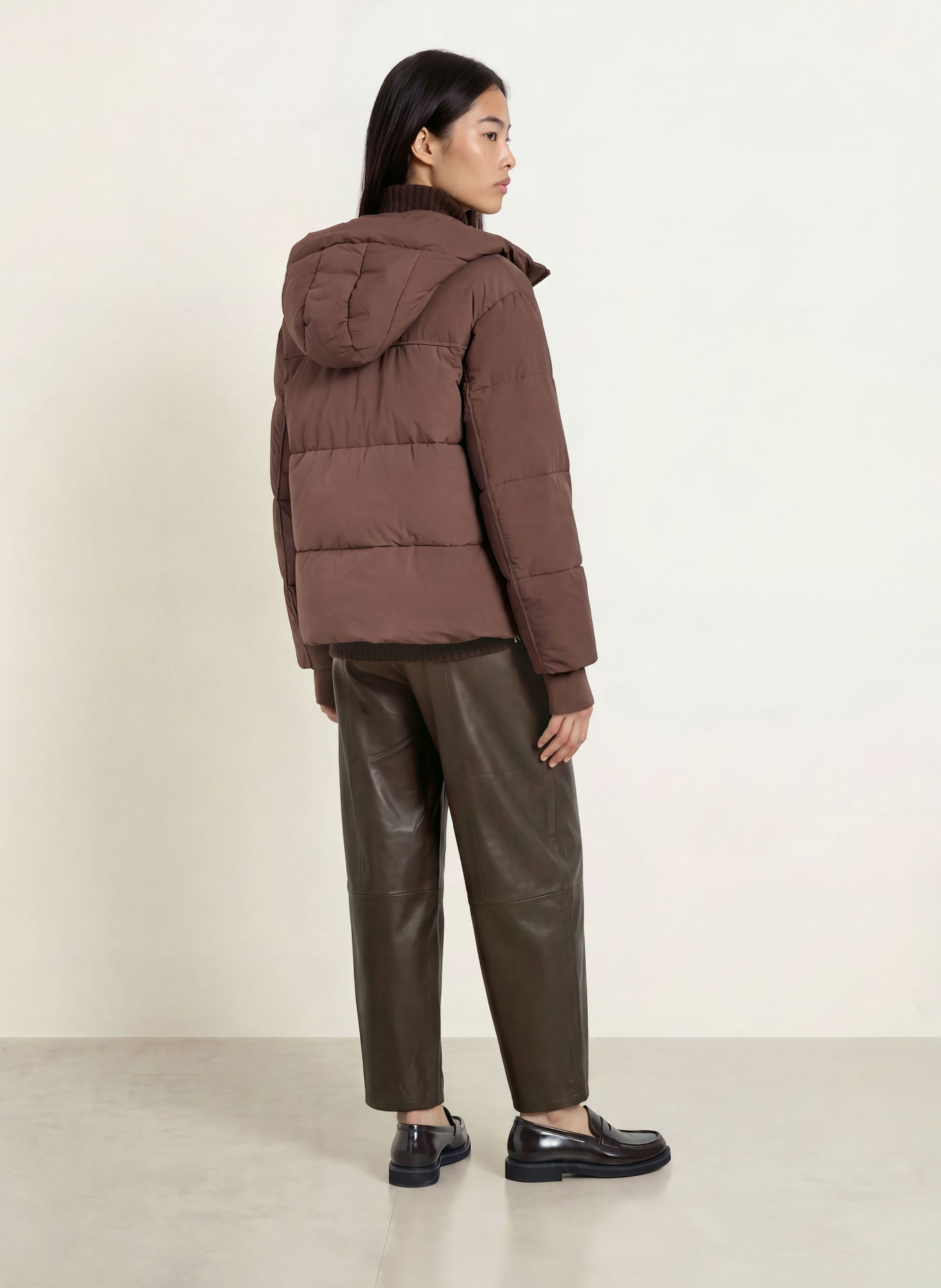 MOS MOSH Quilted jacket MMOLLIE: TAUPE