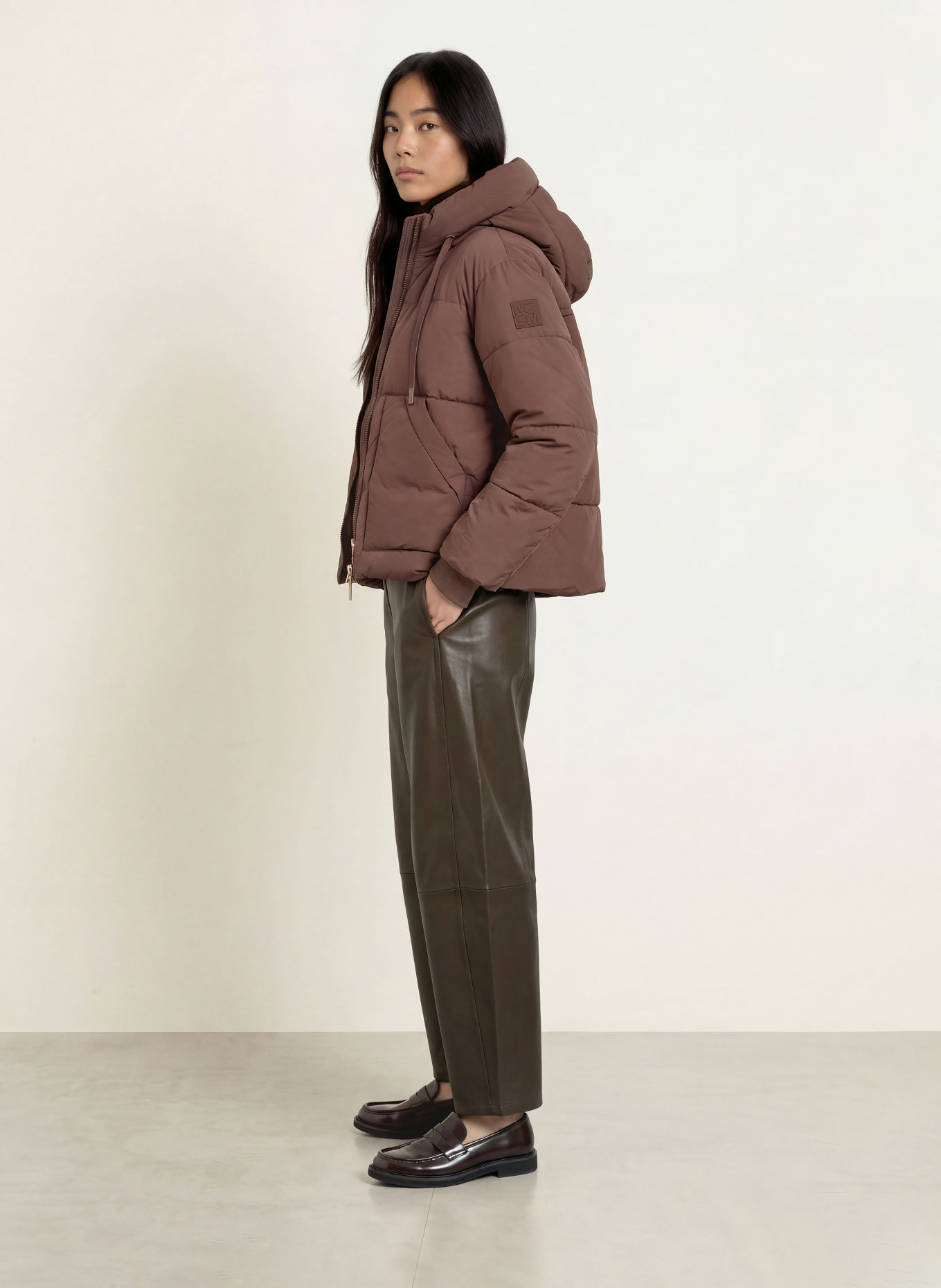 MOS MOSH Quilted jacket MMOLLIE: TAUPE
