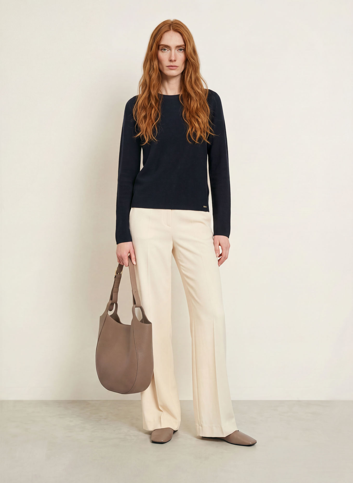 CINQUE Sweter CIELLA: GRANATOWY