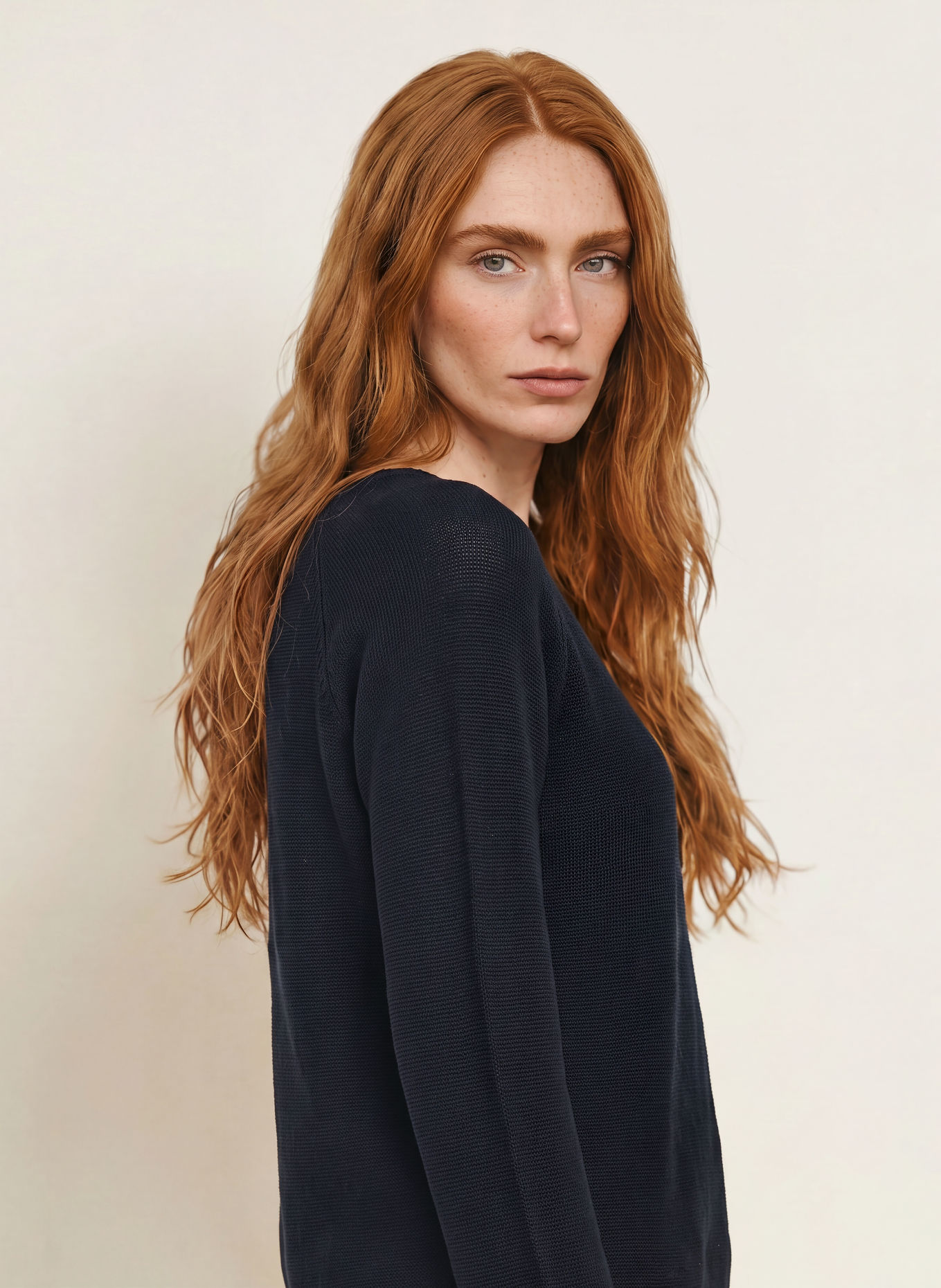 CINQUE Sweter CIELLA: GRANATOWY