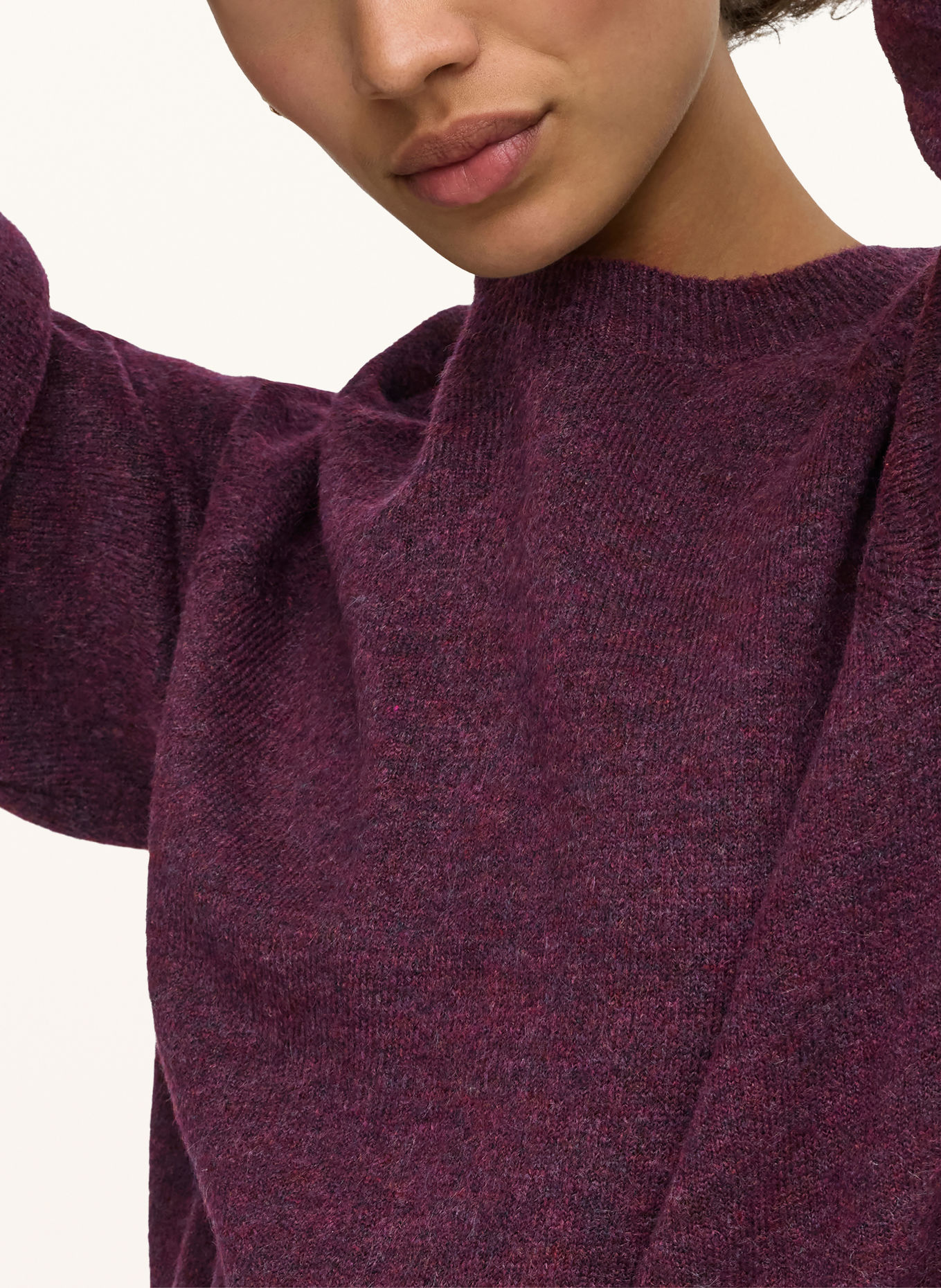 ONLY Strickshirt mit 3/4-Arm: DUNKELLILA